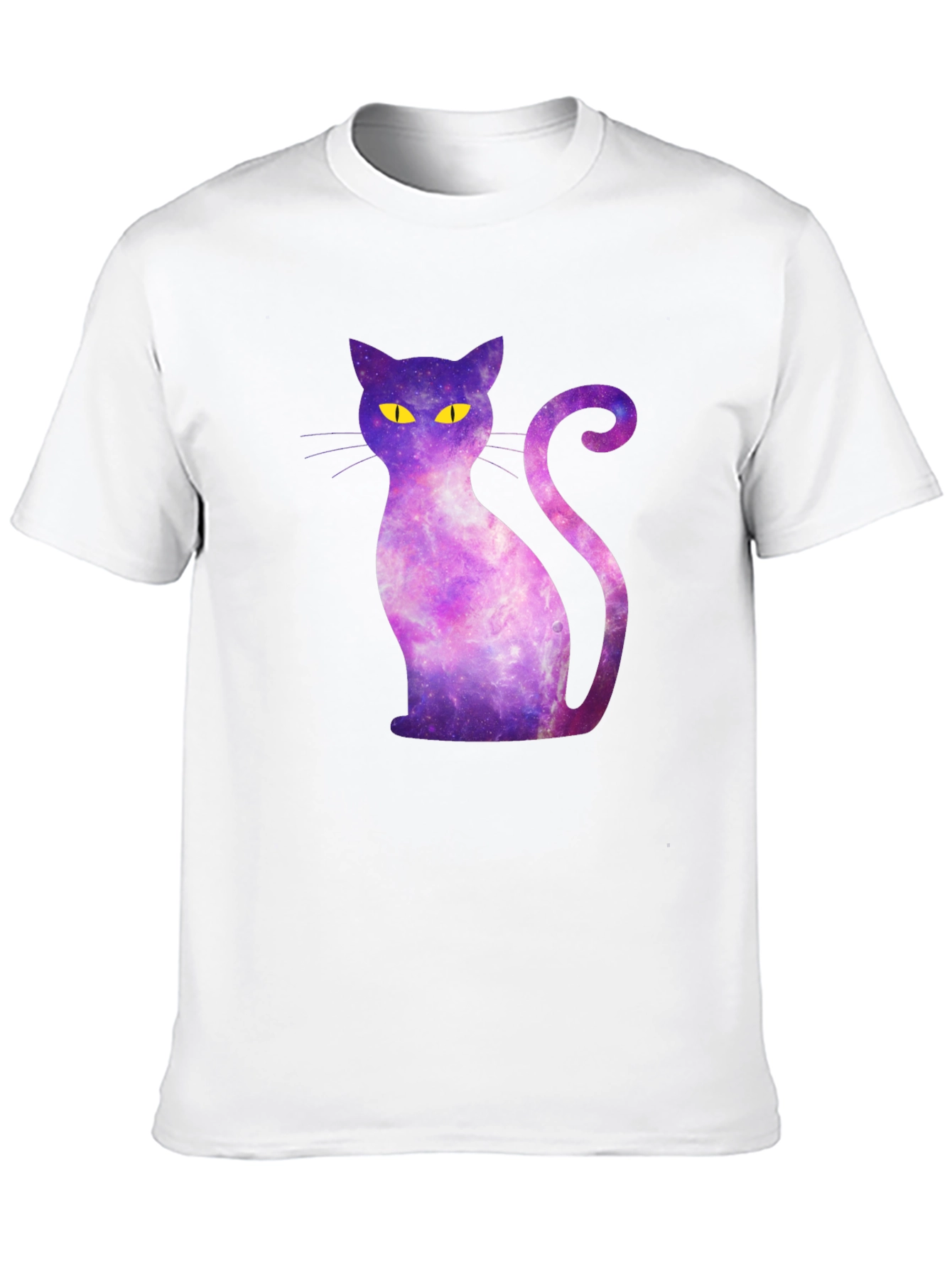 Galaxy Cat Graphic Tee - Mens Black T-Shirt