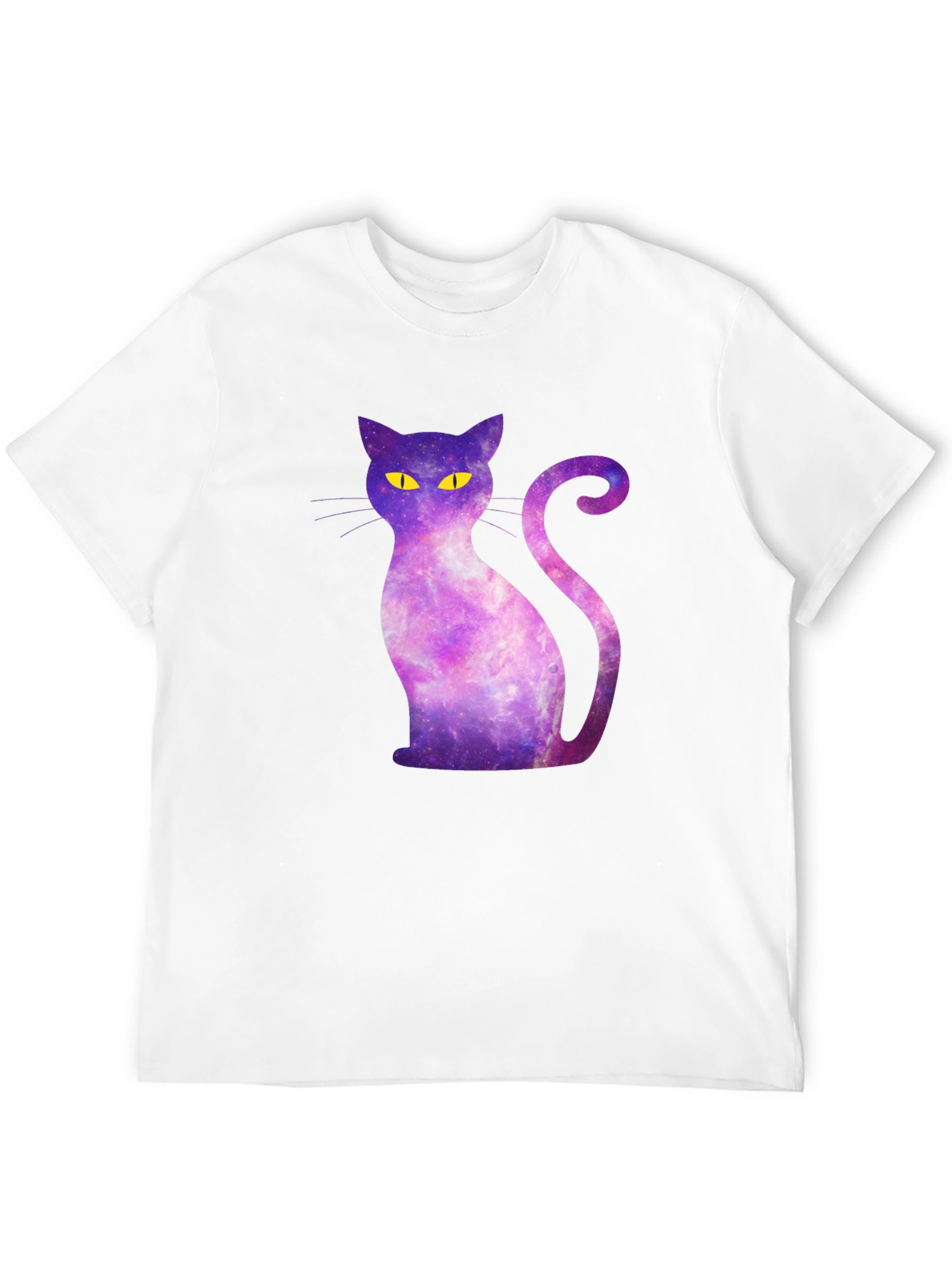 Galaxy Cat Graphic Tee - Mens Black T-Shirt