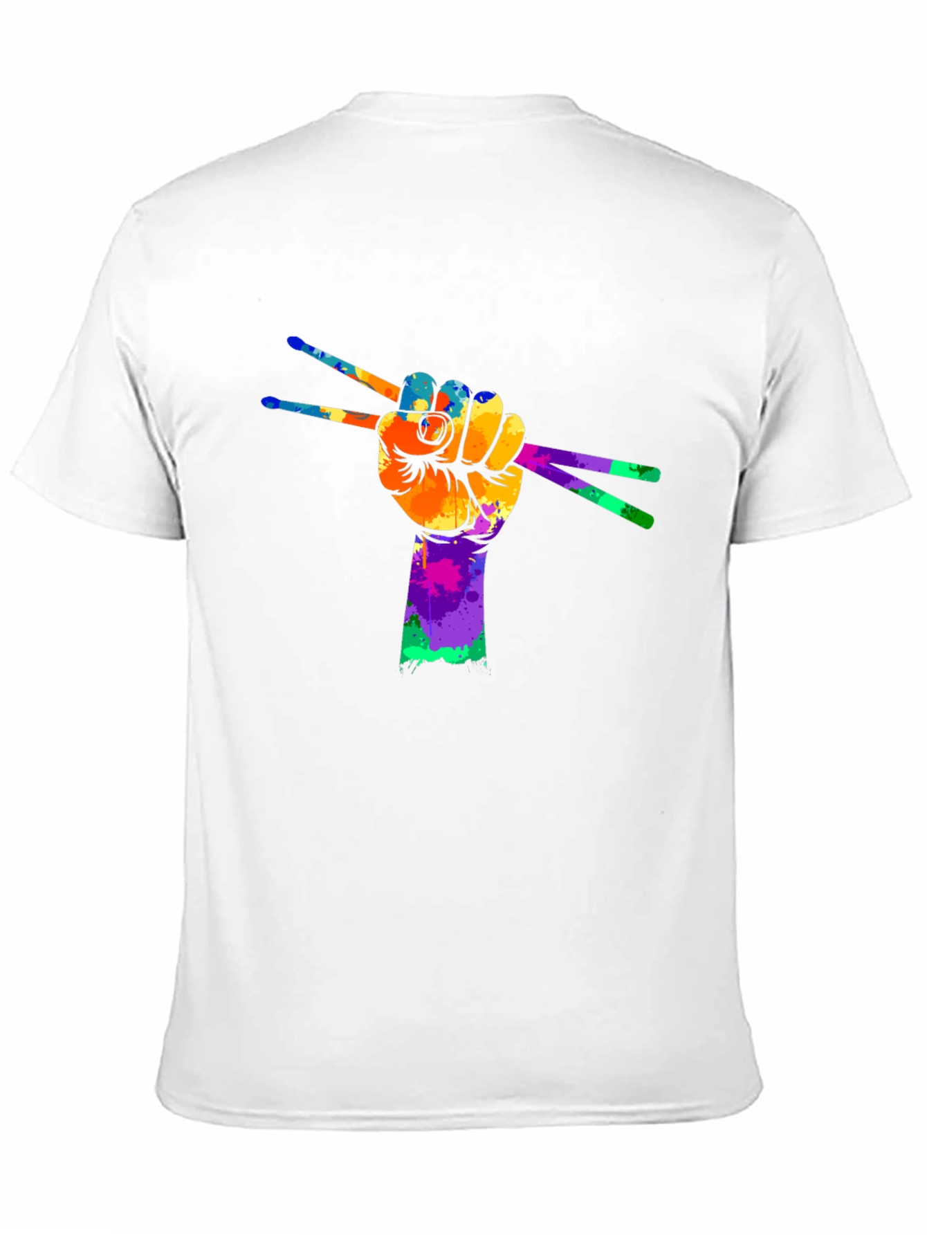 Colorful Drummer Hand T-Shirt