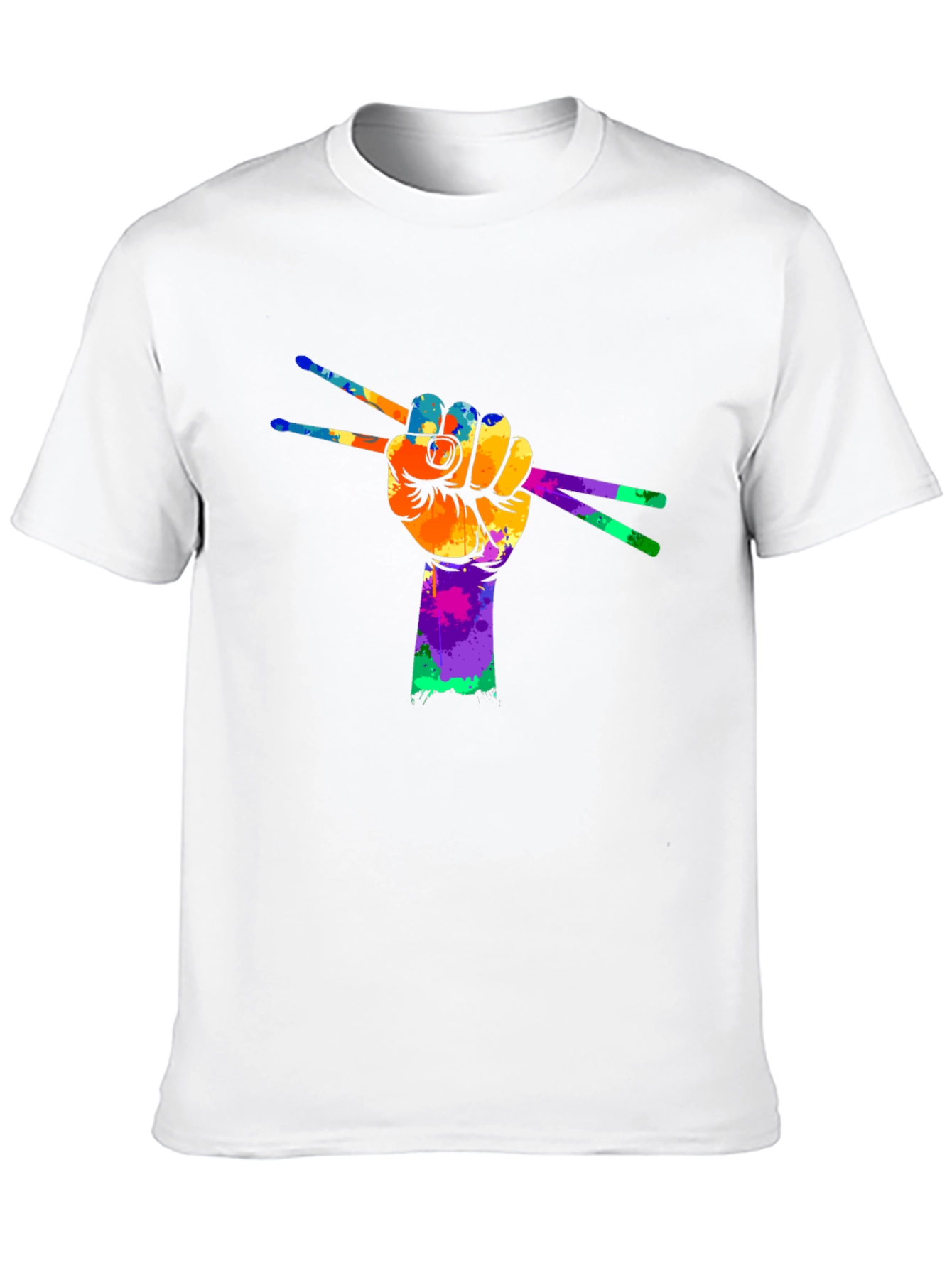 Colorful Drummer Hand T-Shirt