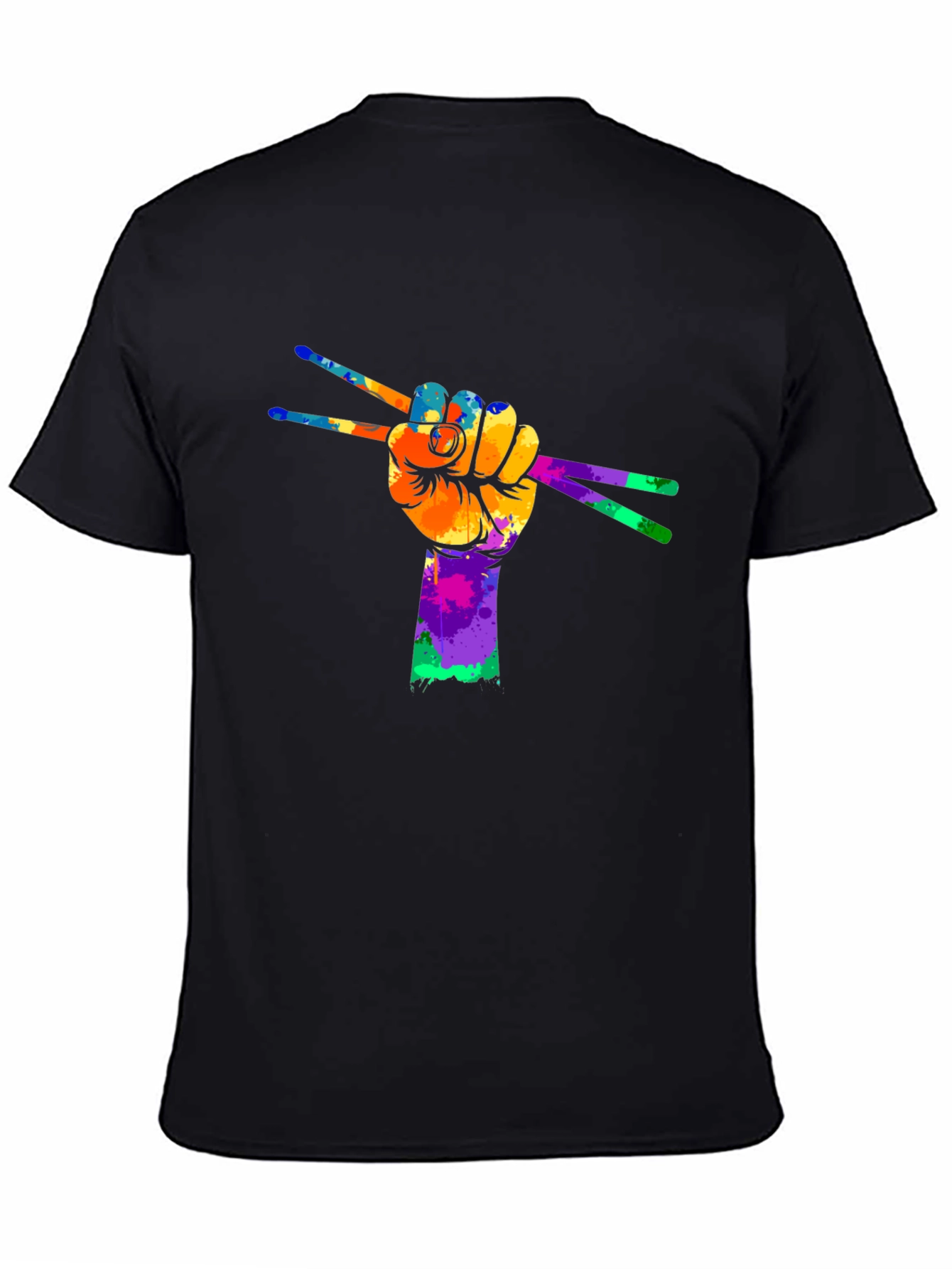 Colorful Drummer Hand T-Shirt