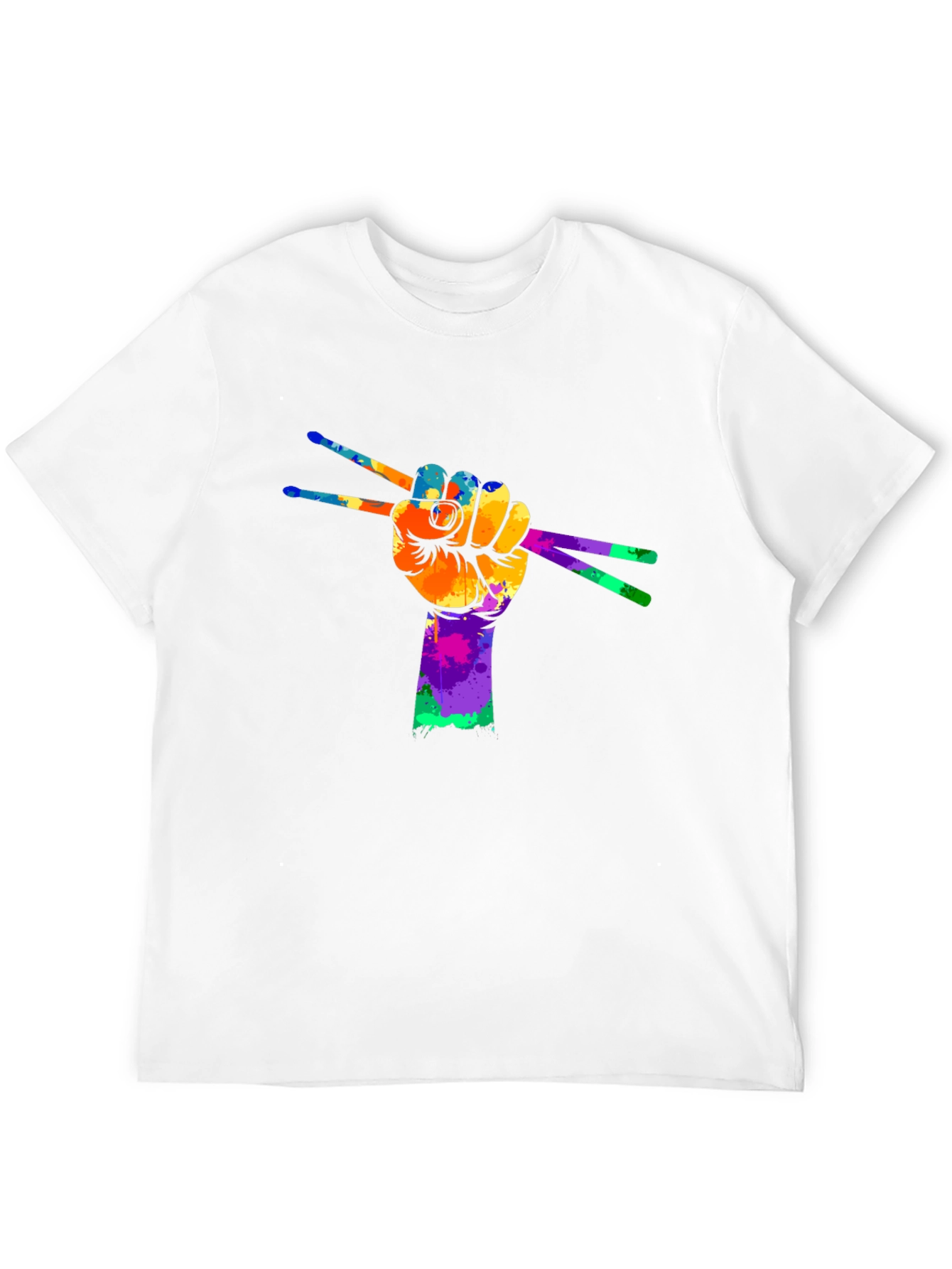 Colorful Drummer Hand T-Shirt