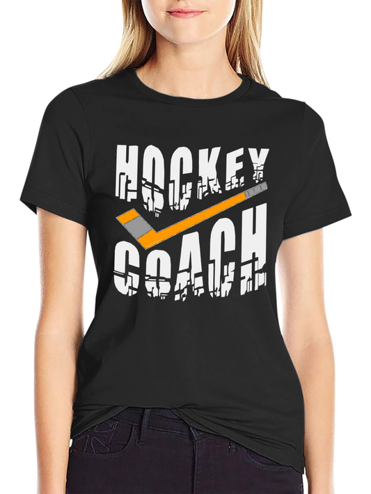 Hockey Coach Graphic T-Shirt - Sports Apparel