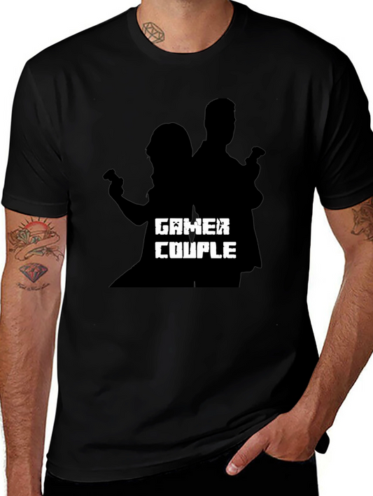 Gamer Couple Black T-Shirt