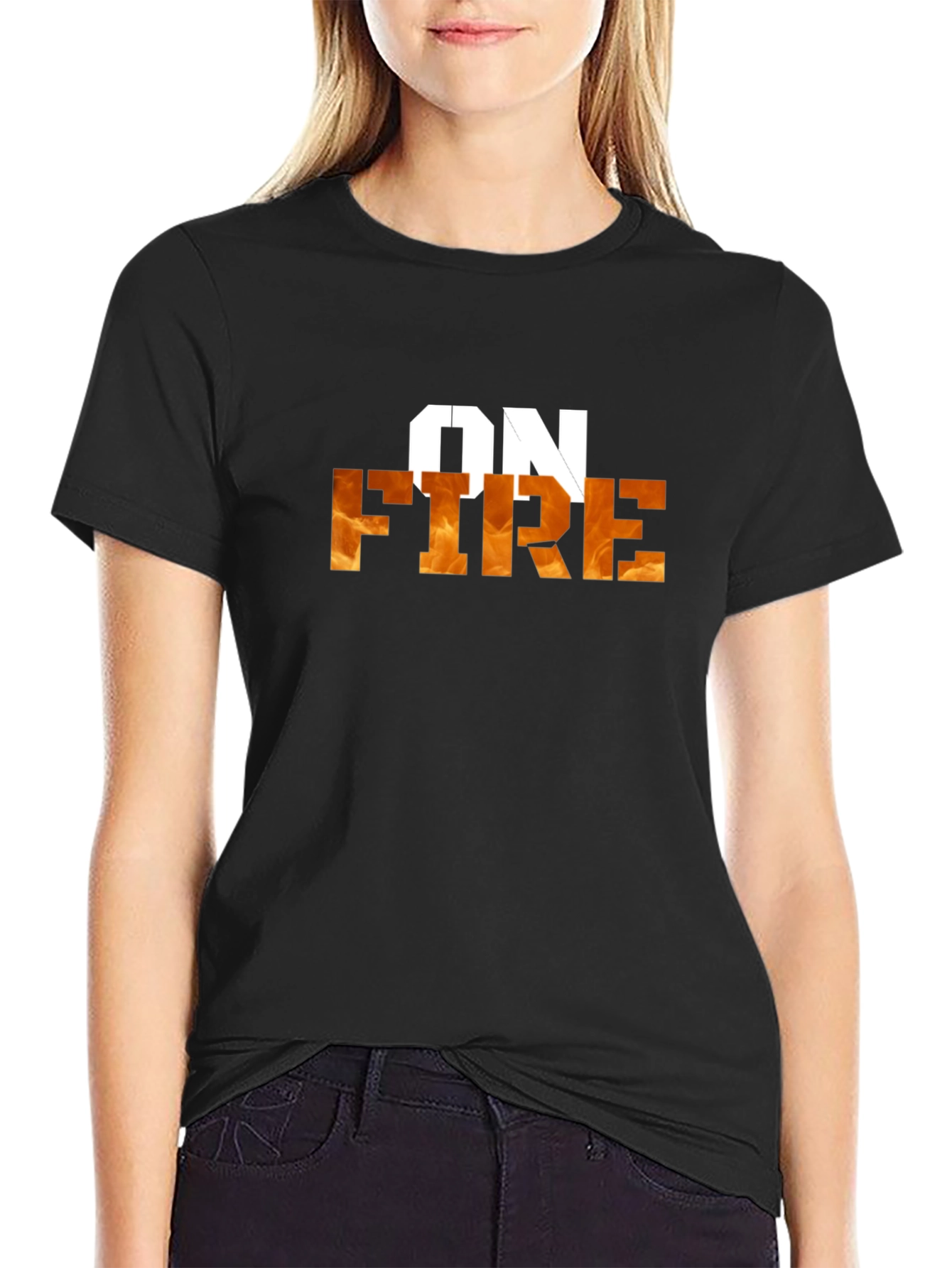 On Fire Graphic Tee - Bold Statement T-Shirt