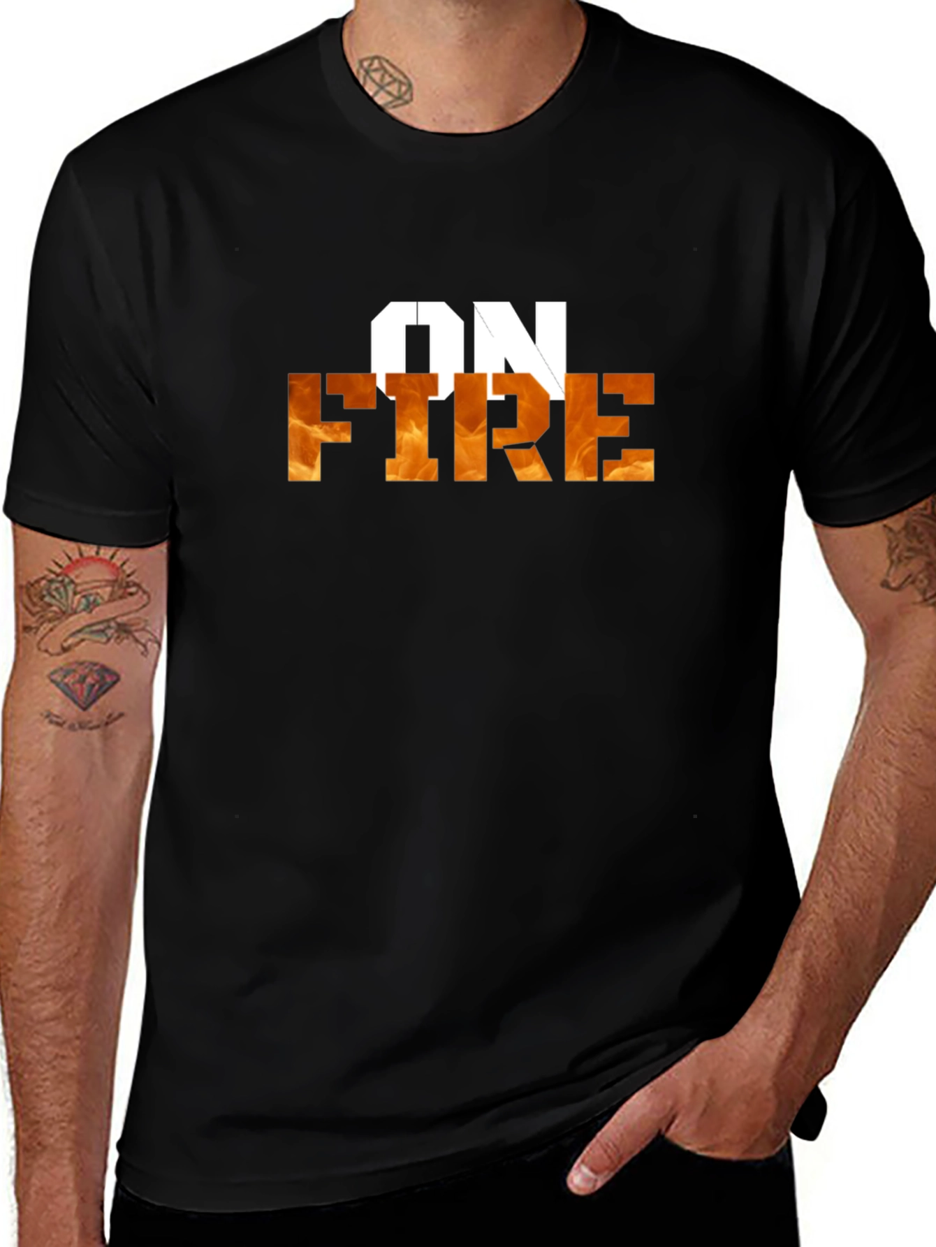 On Fire Graphic Tee - Bold Statement T-Shirt