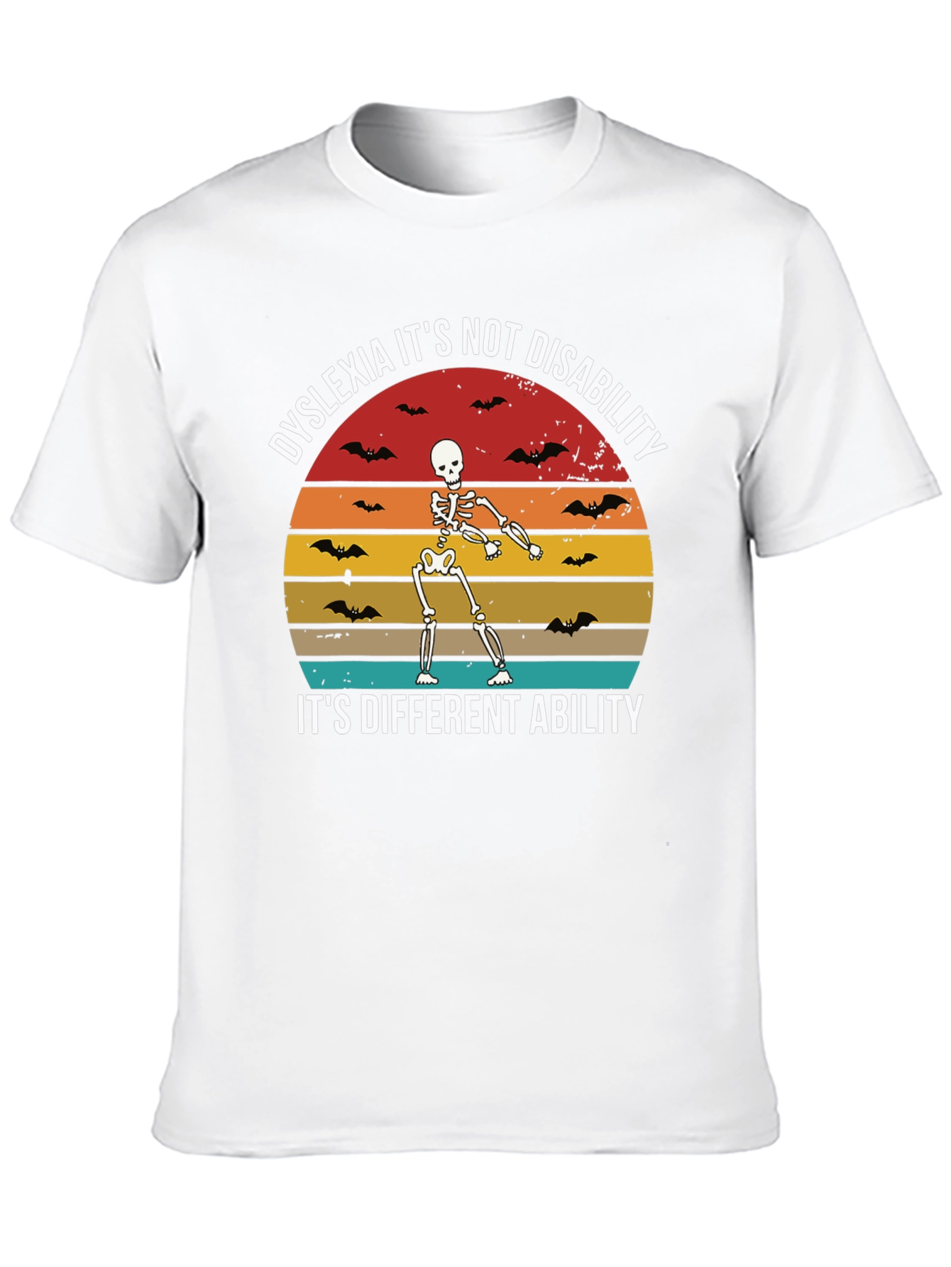 Dyslexia Awareness Skeleton Graphic Tee