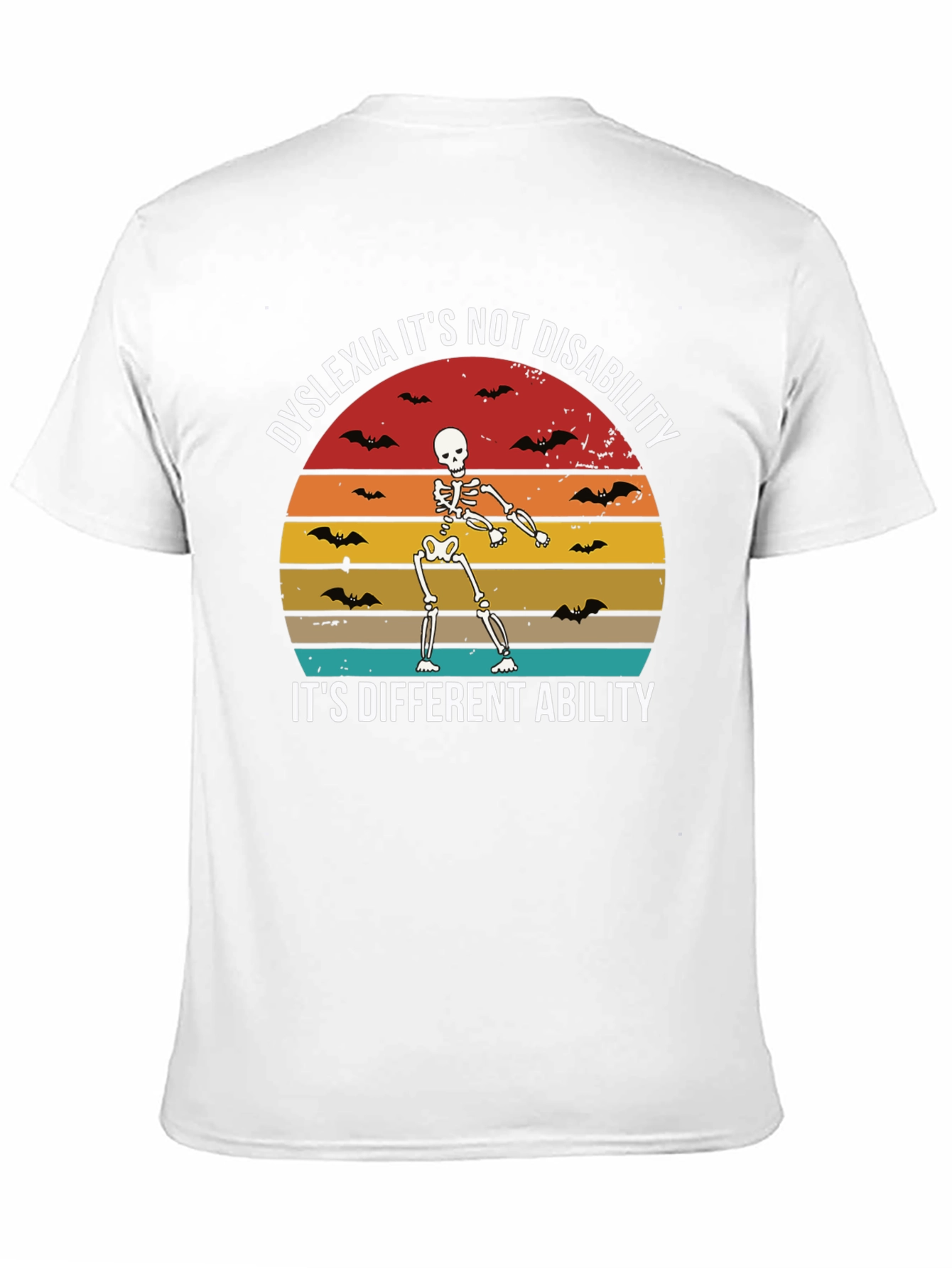 Dyslexia Awareness Skeleton Graphic Tee