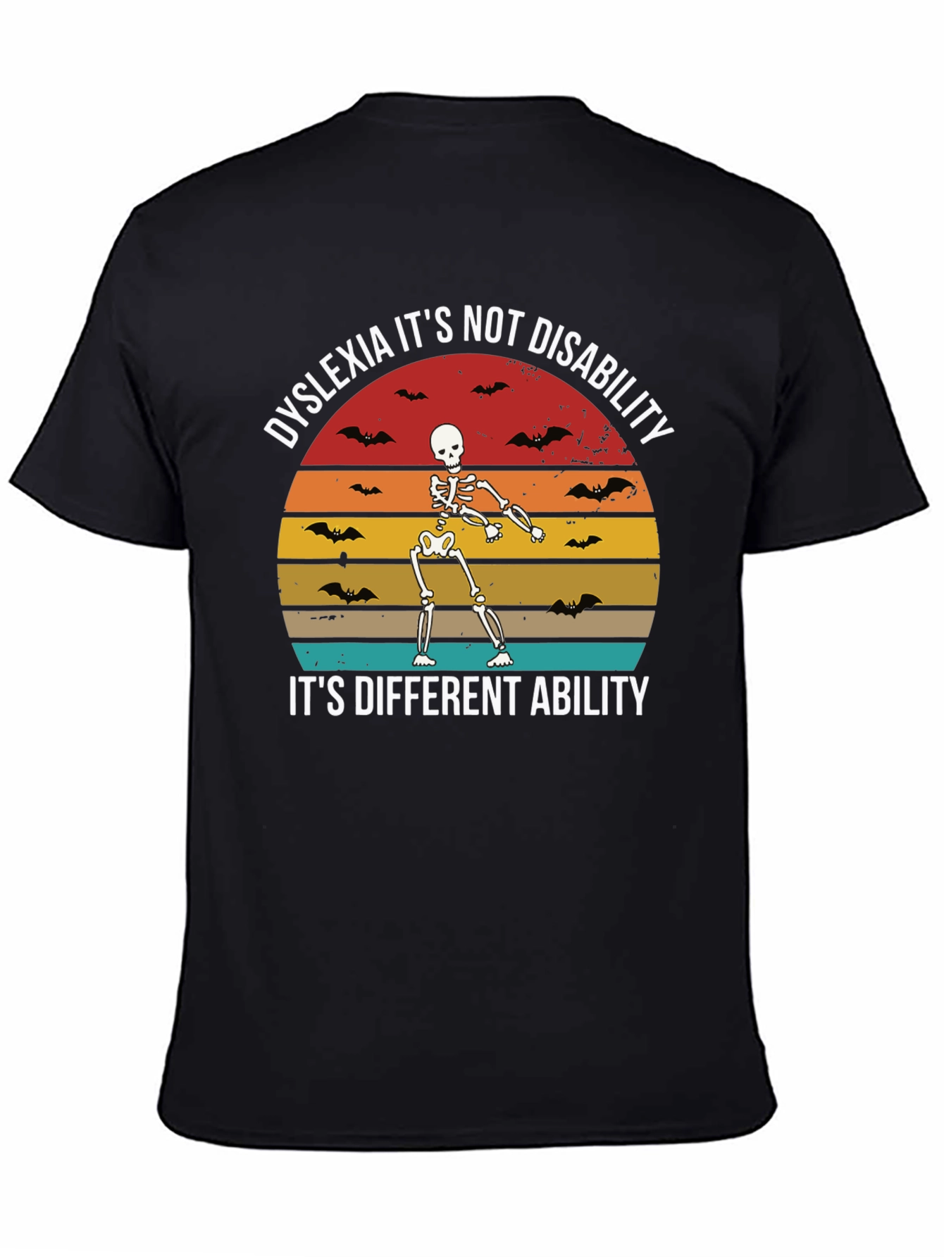 Dyslexia Awareness Skeleton Graphic Tee