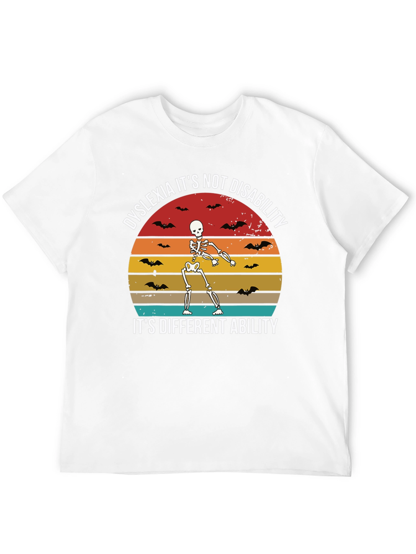 Dyslexia Awareness Skeleton Graphic Tee