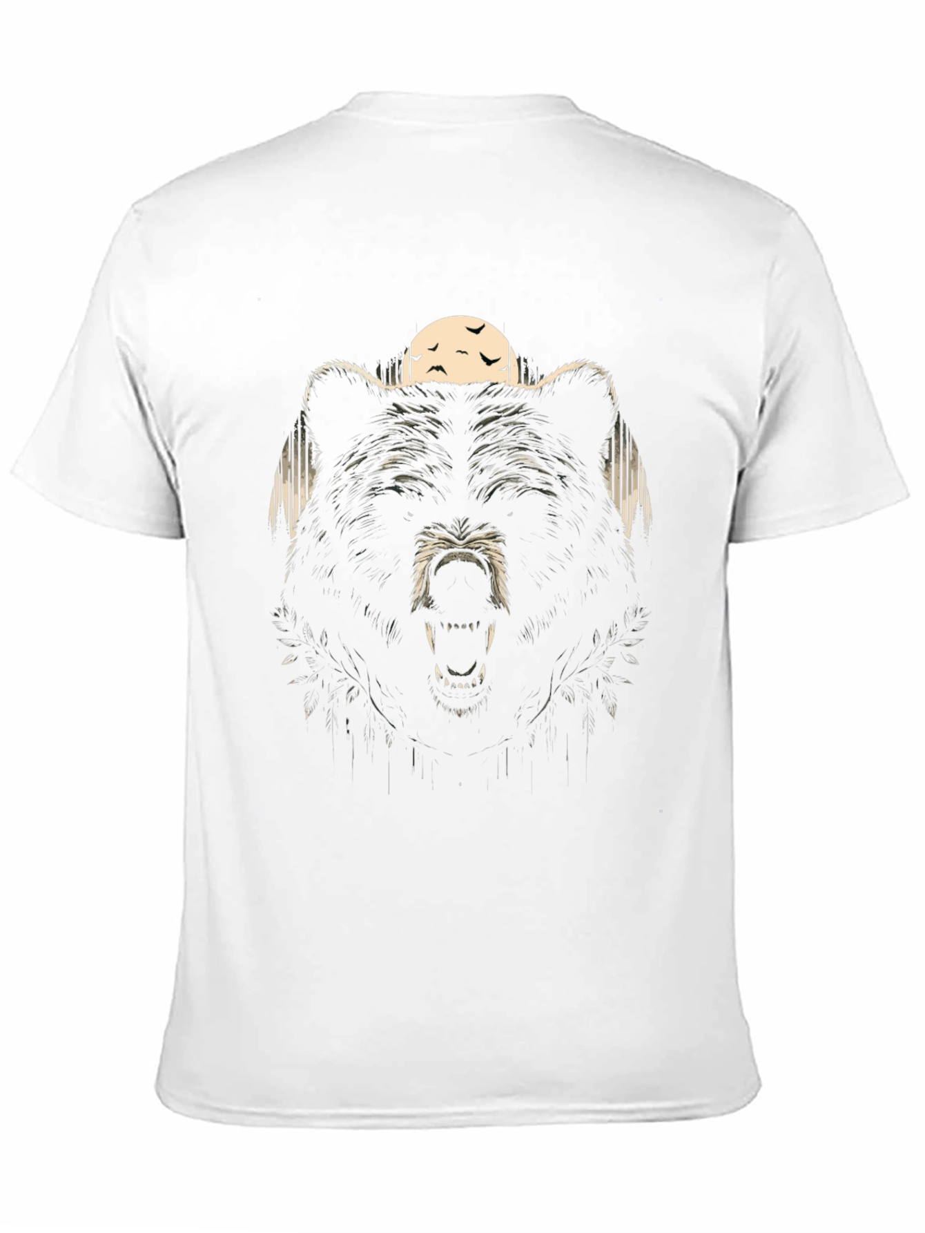 Mens Black Bear Graphic T-Shirt