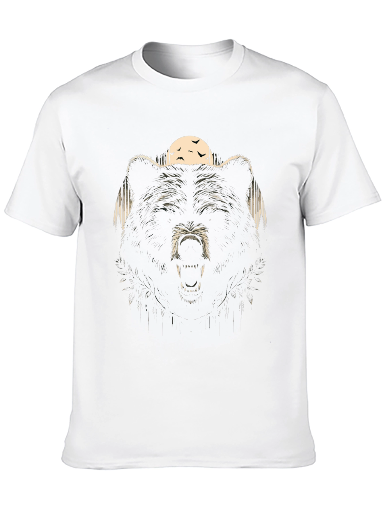 Mens Black Bear Graphic T-Shirt