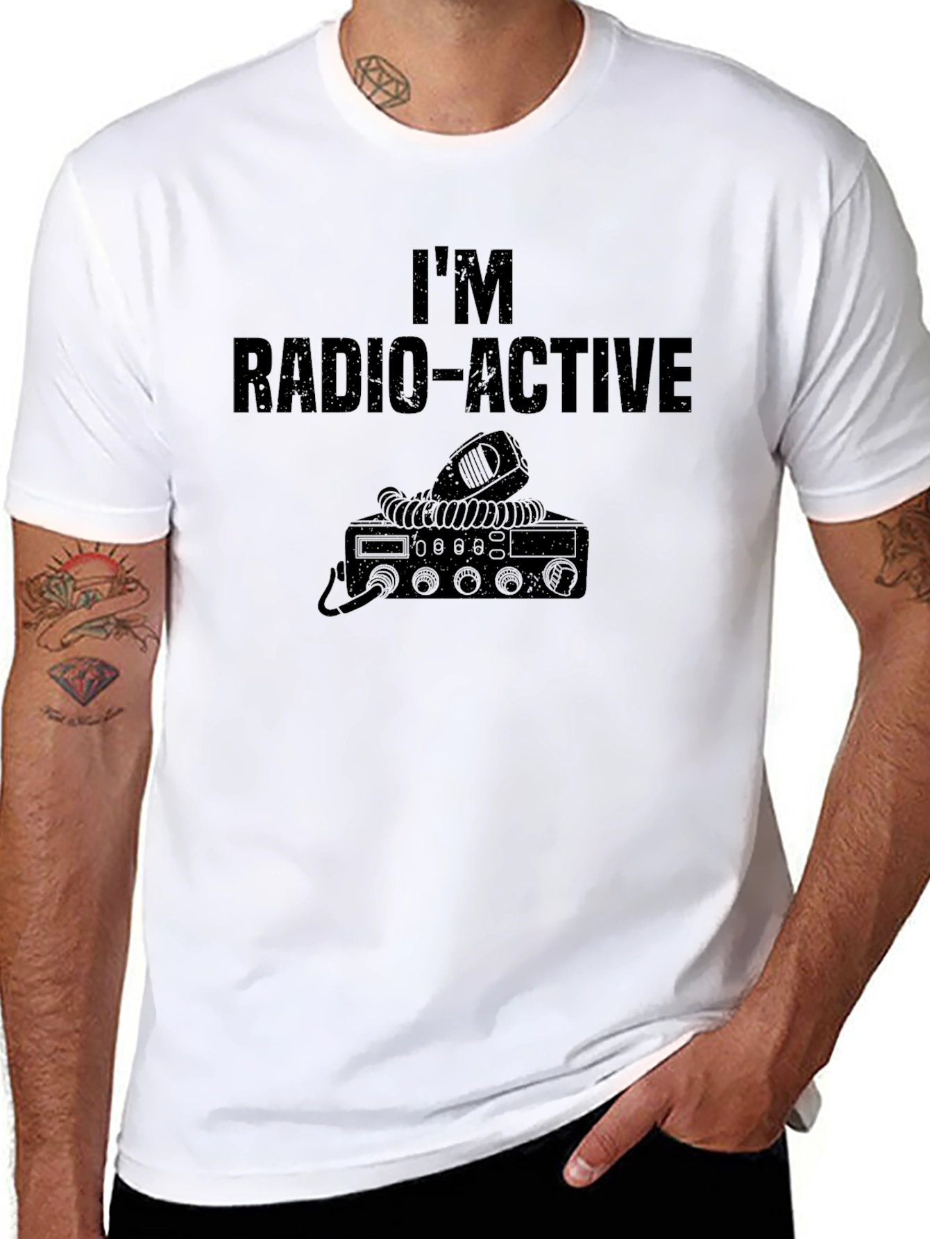 Im Radio-Active T-Shirt - Mens CB Radio Graphic Tee