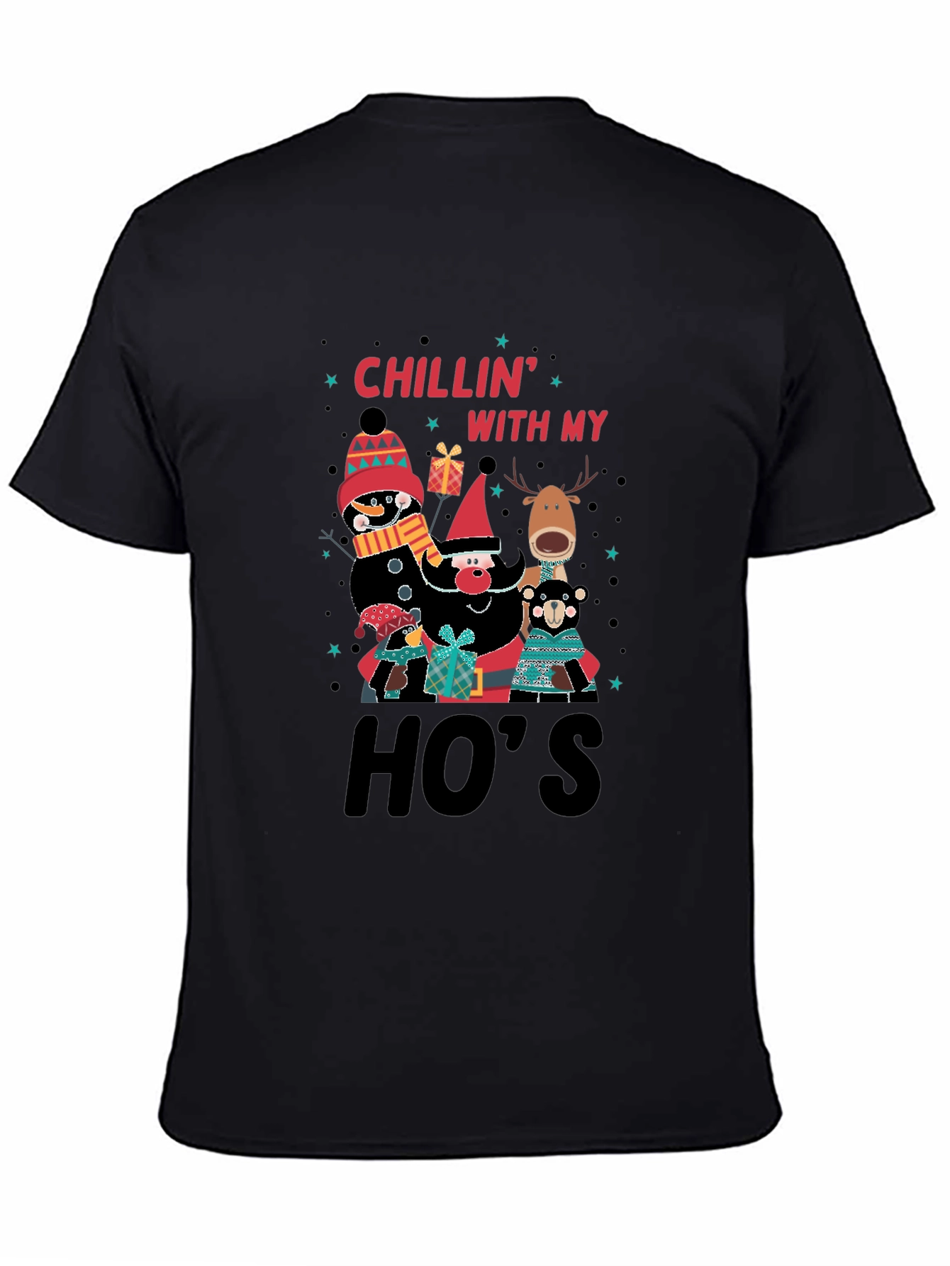 Chillin With My Hos Christmas T-Shirt