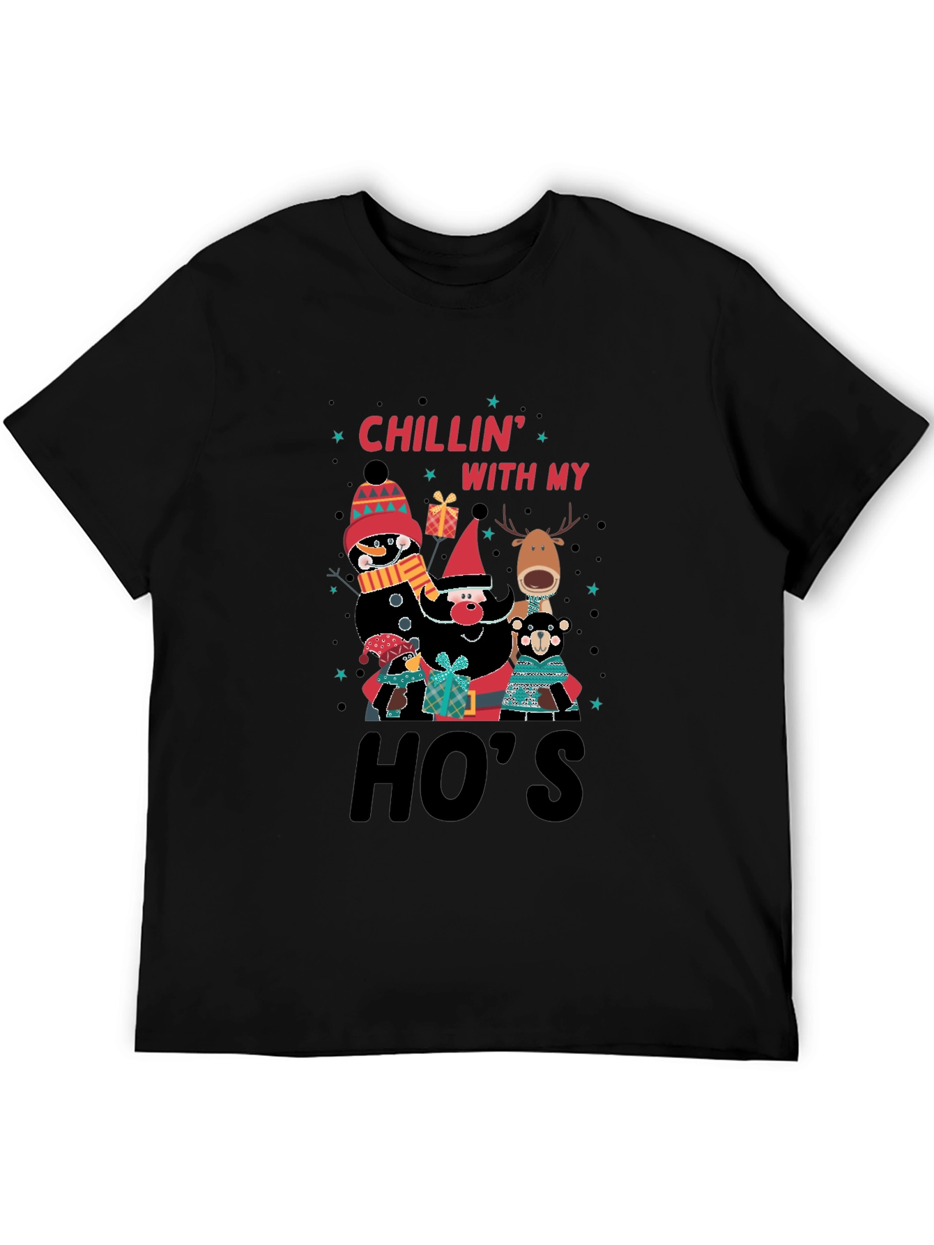 Chillin With My Hos Christmas T-Shirt