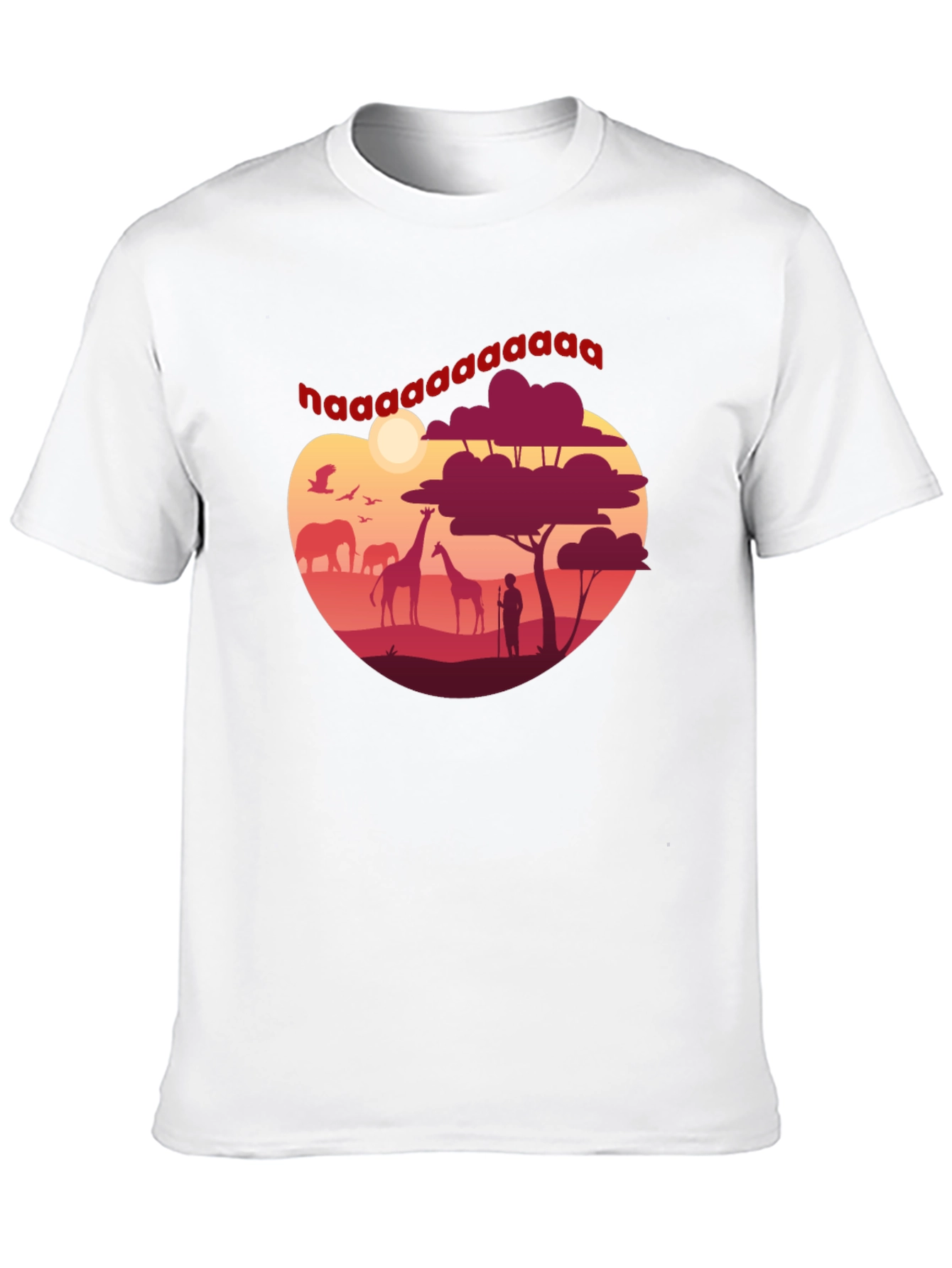 Safari Sunset Graphic Tee - Mens Black T-Shirt