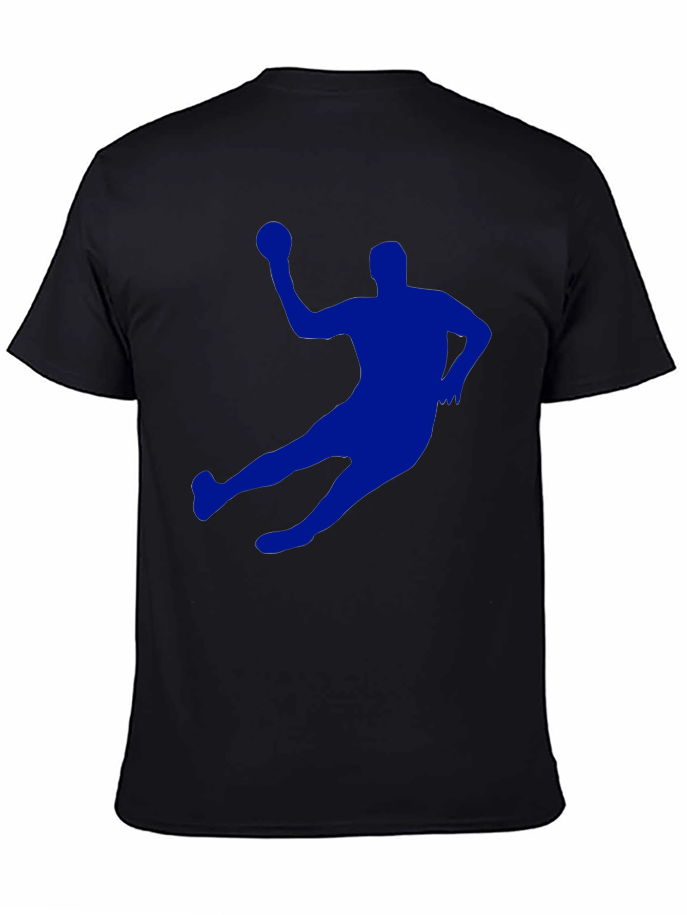 Handball Player Graphic Tee - Black