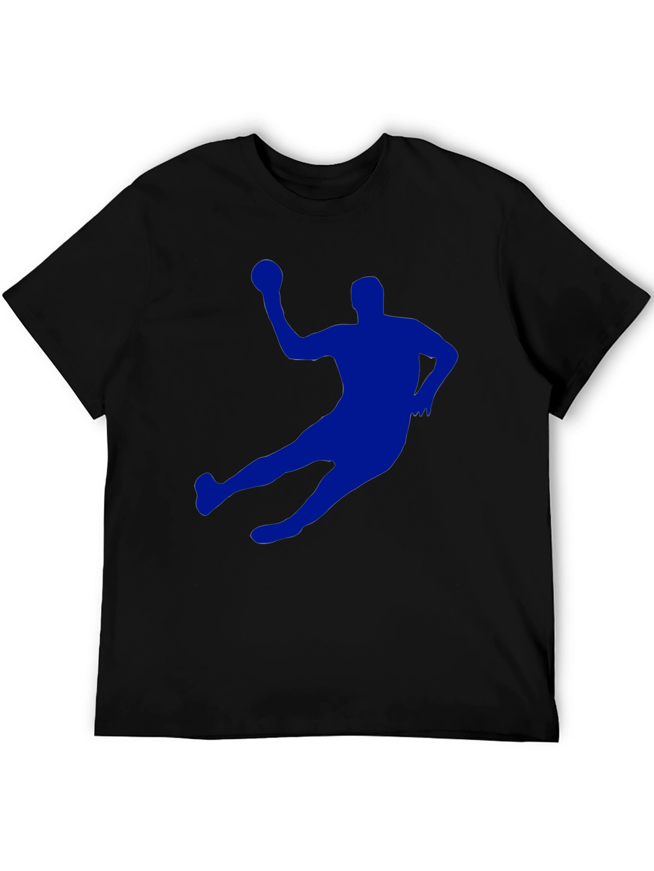 Handball Player Graphic Tee - Black