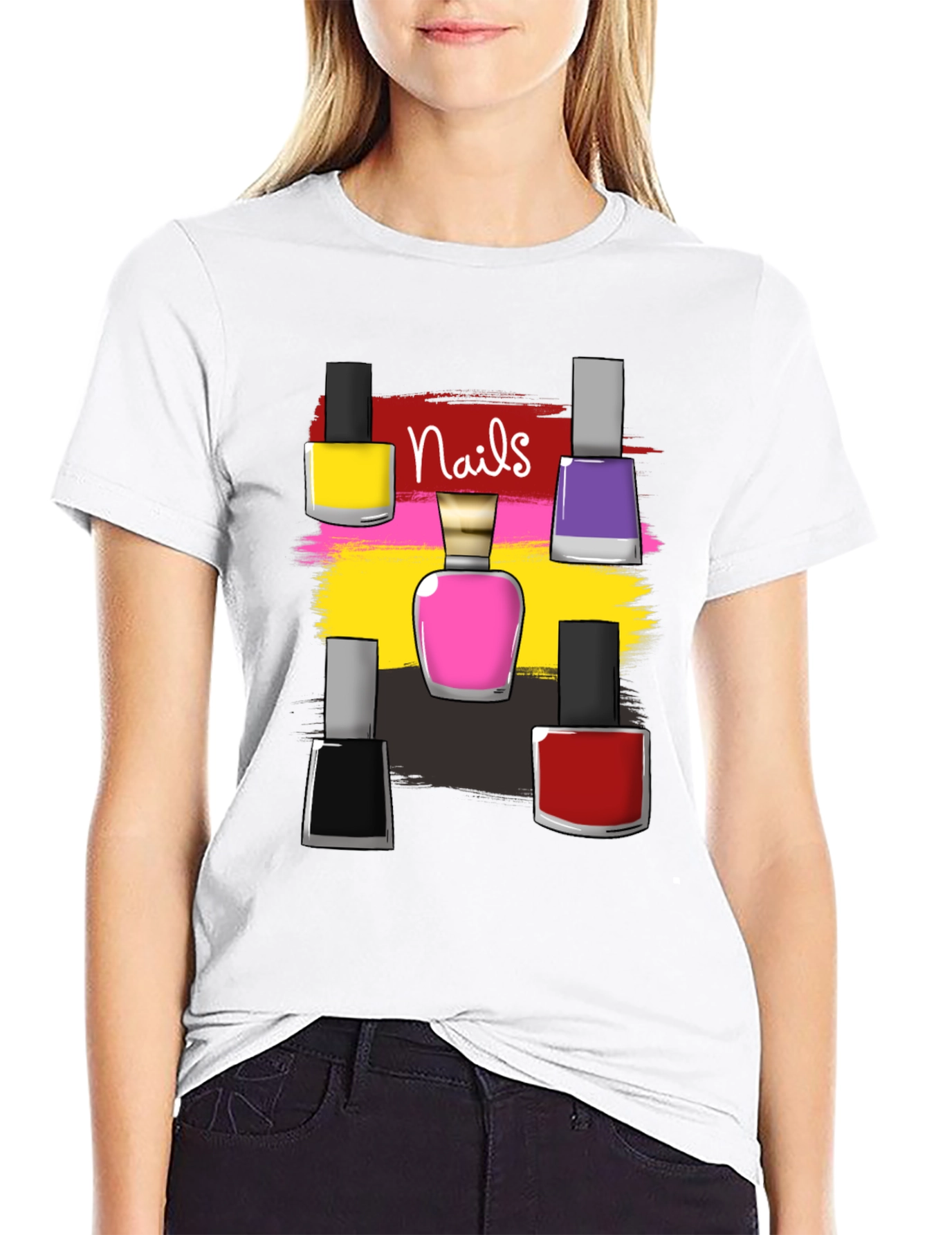 Nails Polish T-Shirt - Manicure Art Design