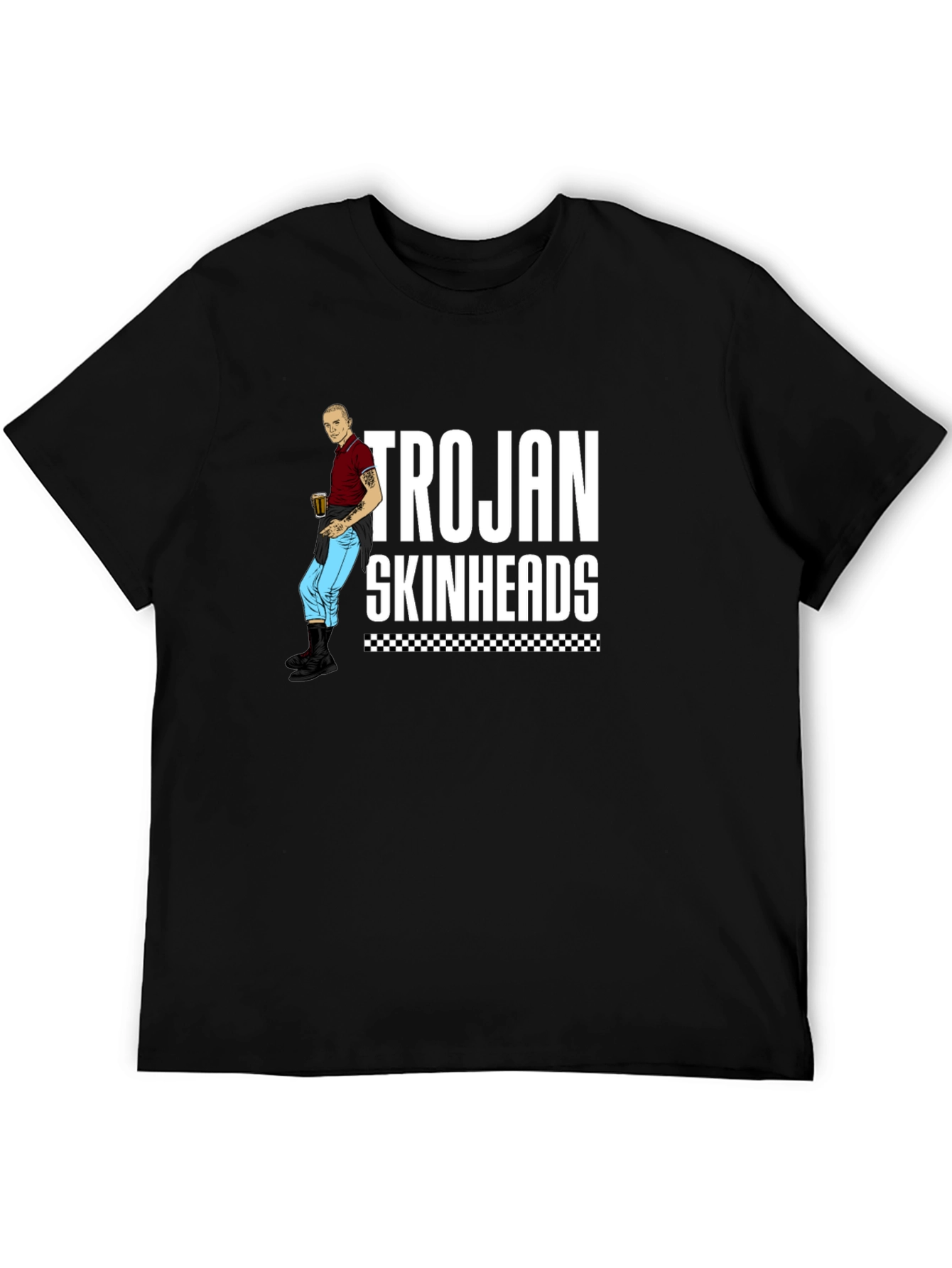 Trojan Skinheads Graphic T-Shirt Casual Wear