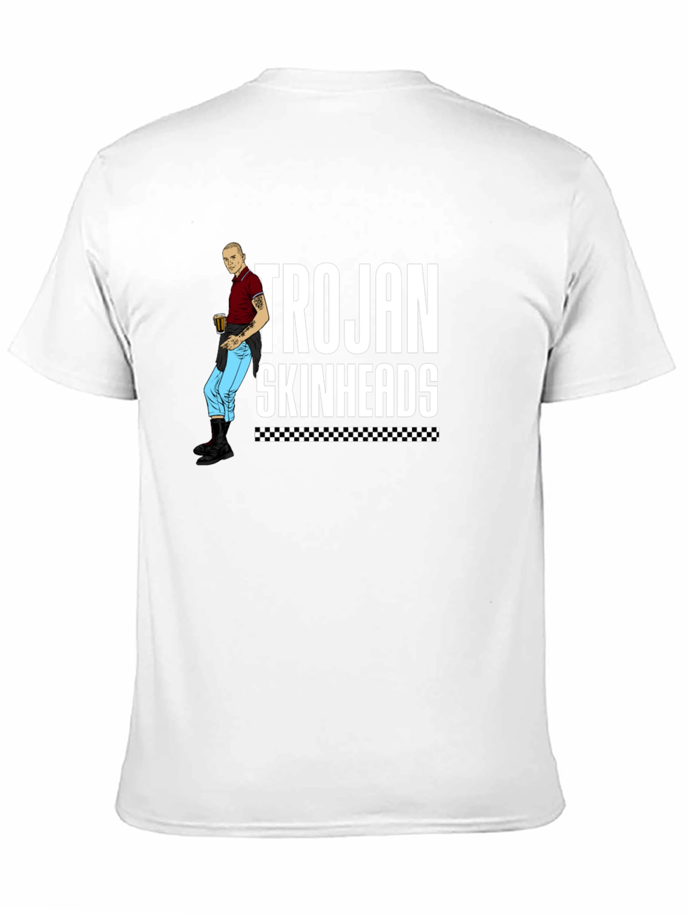 Trojan Skinheads Graphic T-Shirt Casual Wear