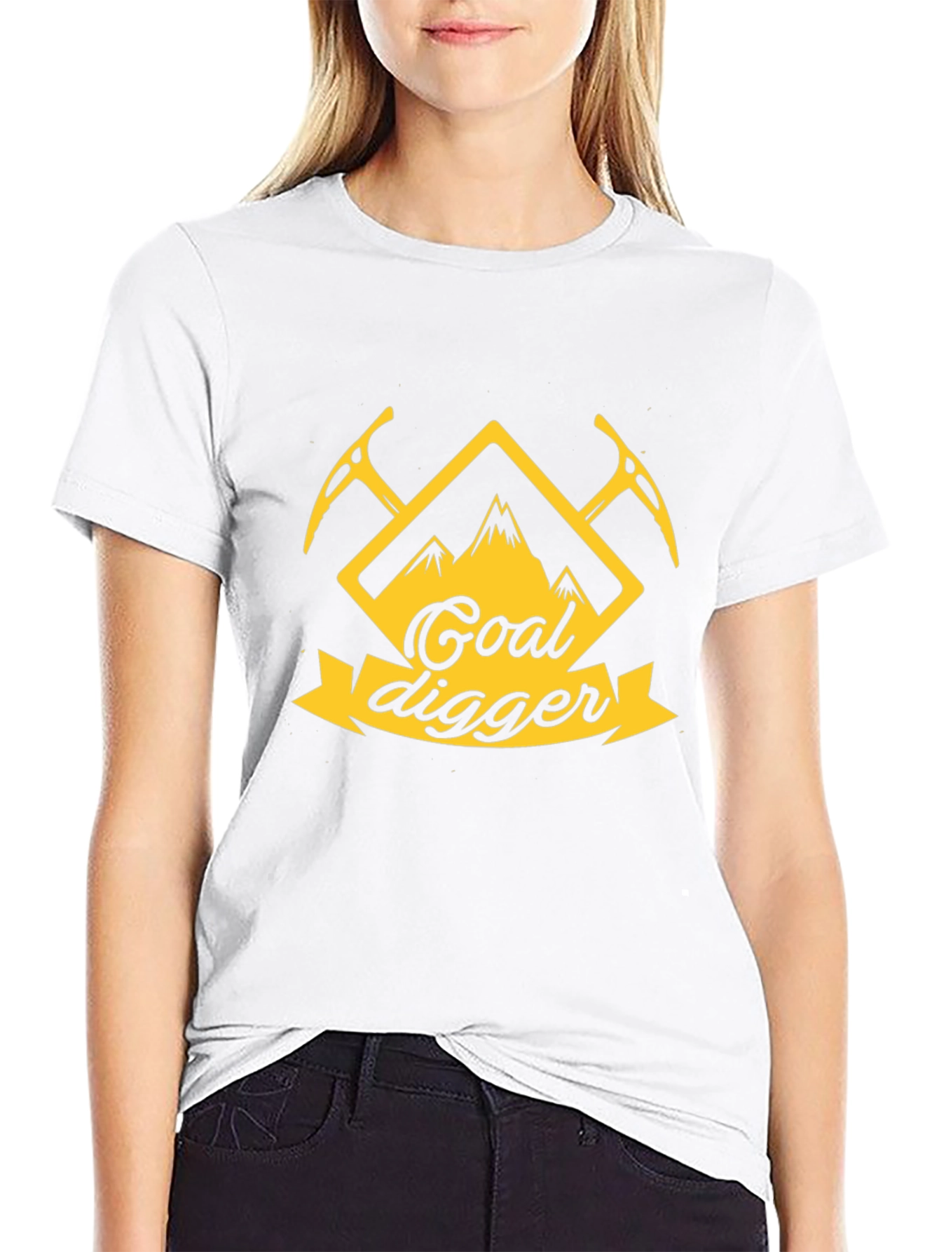 Goal Digger Graphic T-Shirt - Black