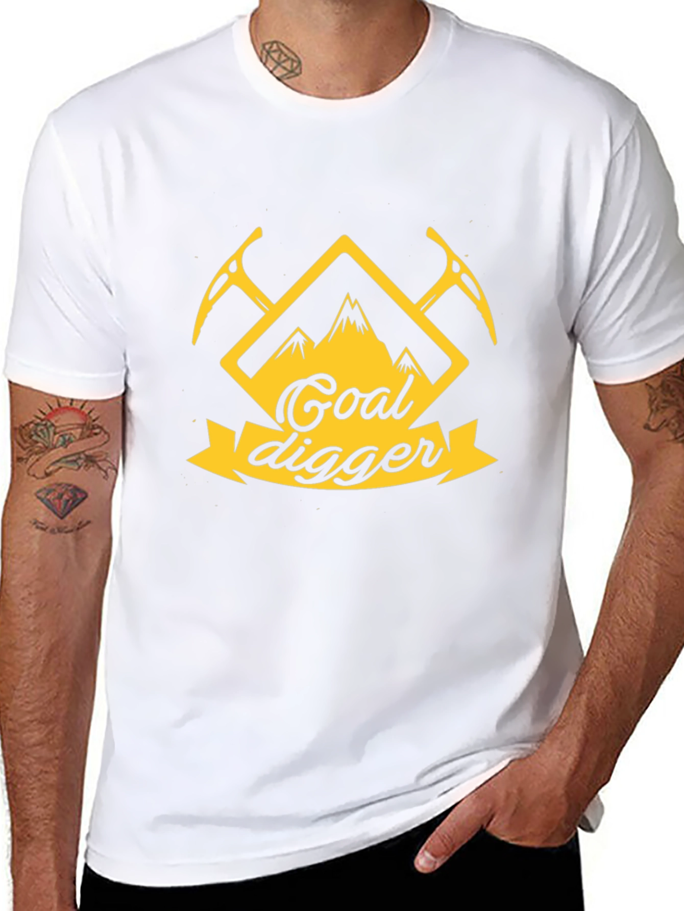 Goal Digger Graphic T-Shirt - Black
