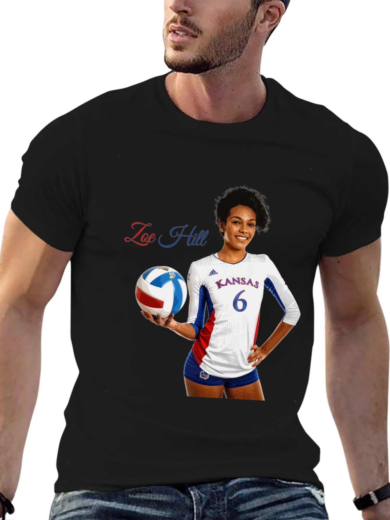 Zoe Hill Volleyball Fan T-Shirt