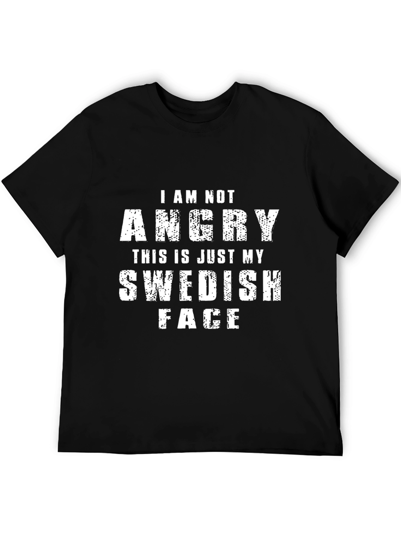 Funny Swedish Face Graphic T-Shirt