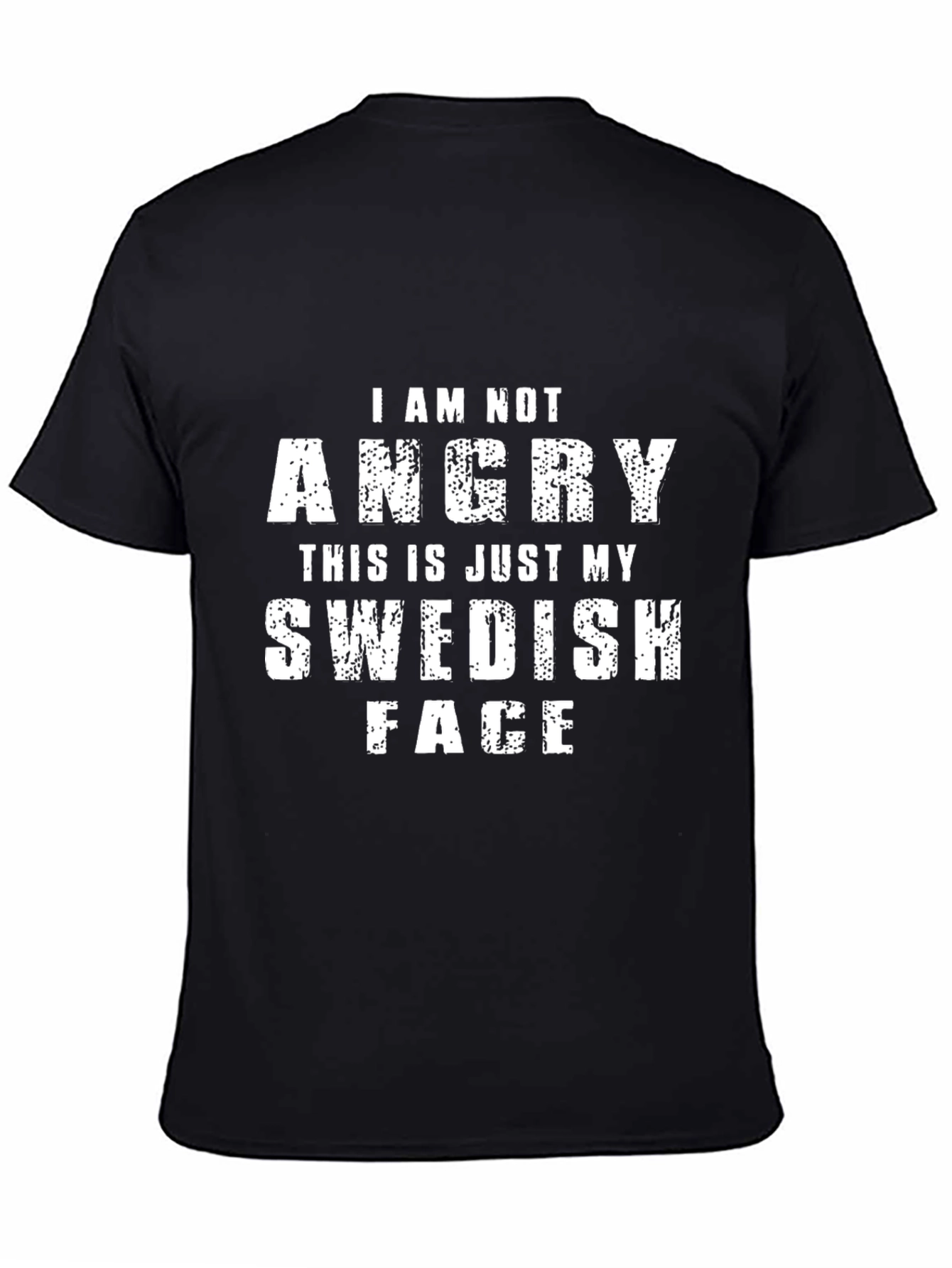 Funny Swedish Face Graphic T-Shirt