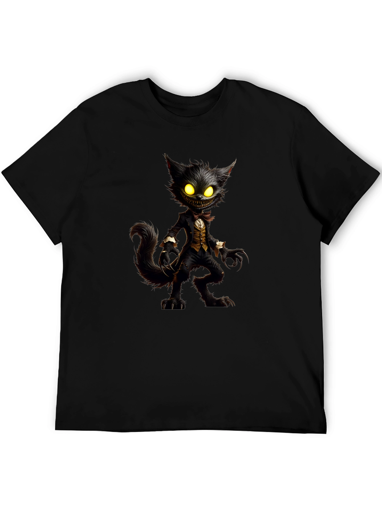 Creepy Cat T-Shirt - Unique Graphic Tee