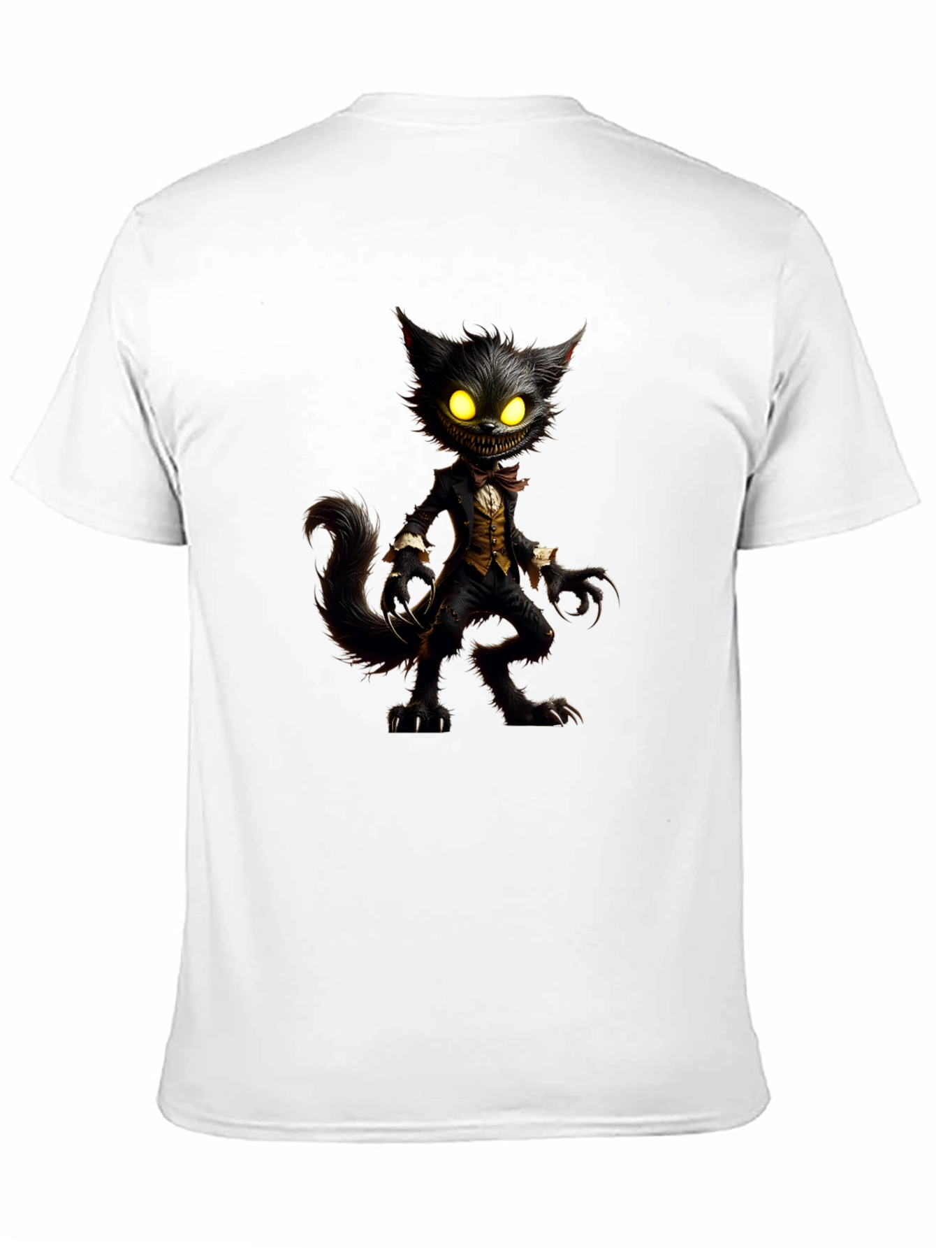 Creepy Cat T-Shirt - Unique Graphic Tee