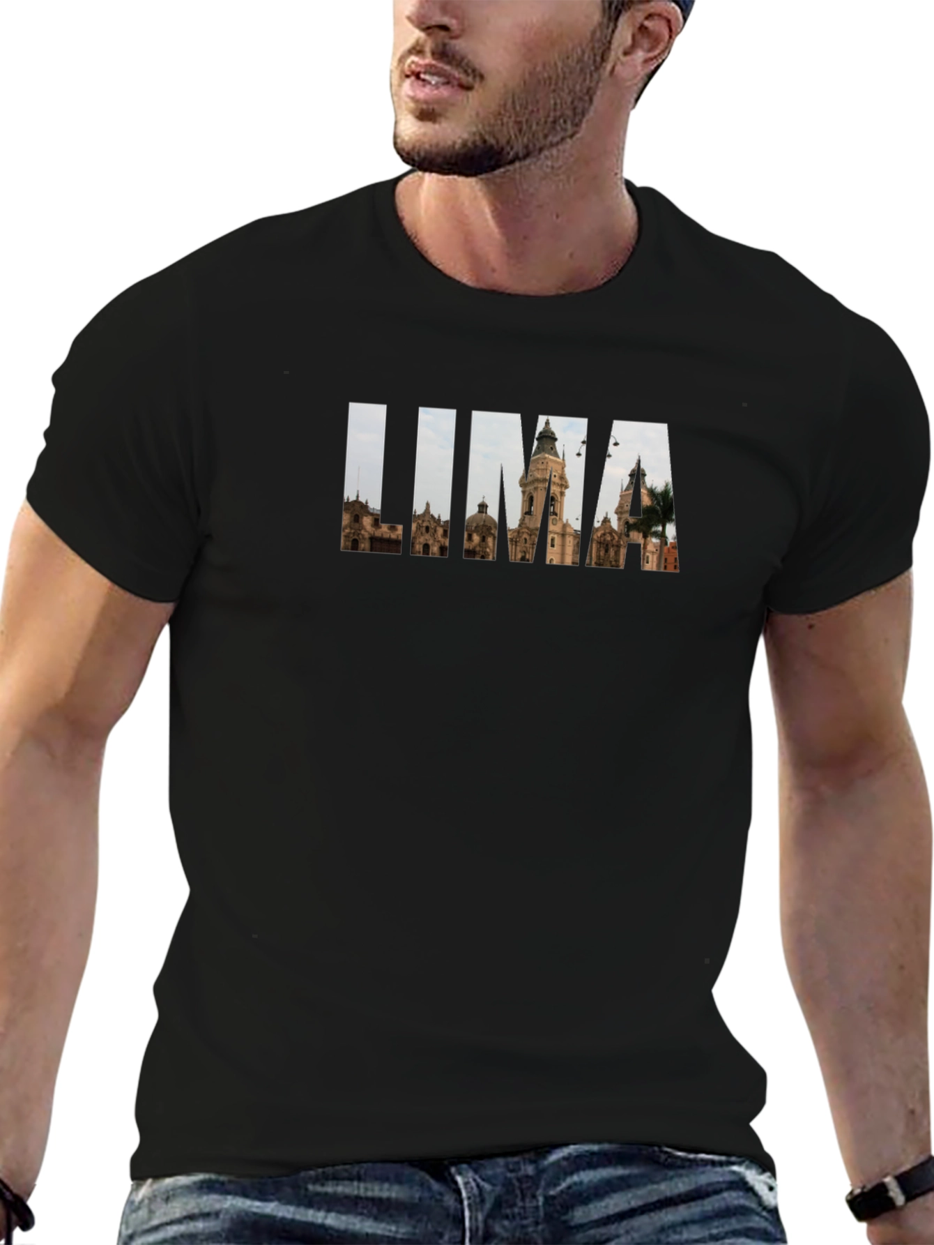 Lima Peru Souvenir T-Shirt - Black
