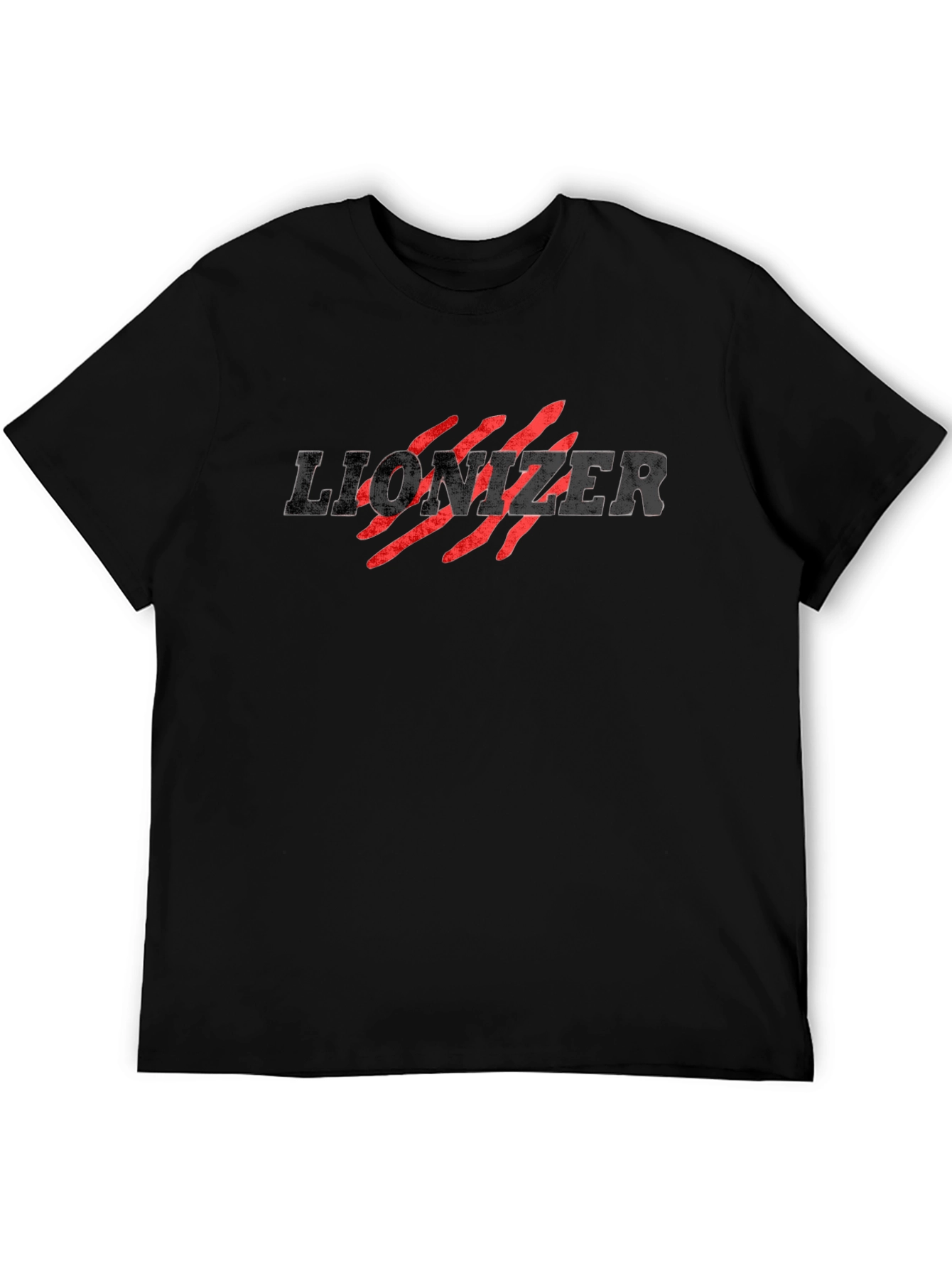 Lionizer Graphic Tee - Bold Stylish Black T-Shirt