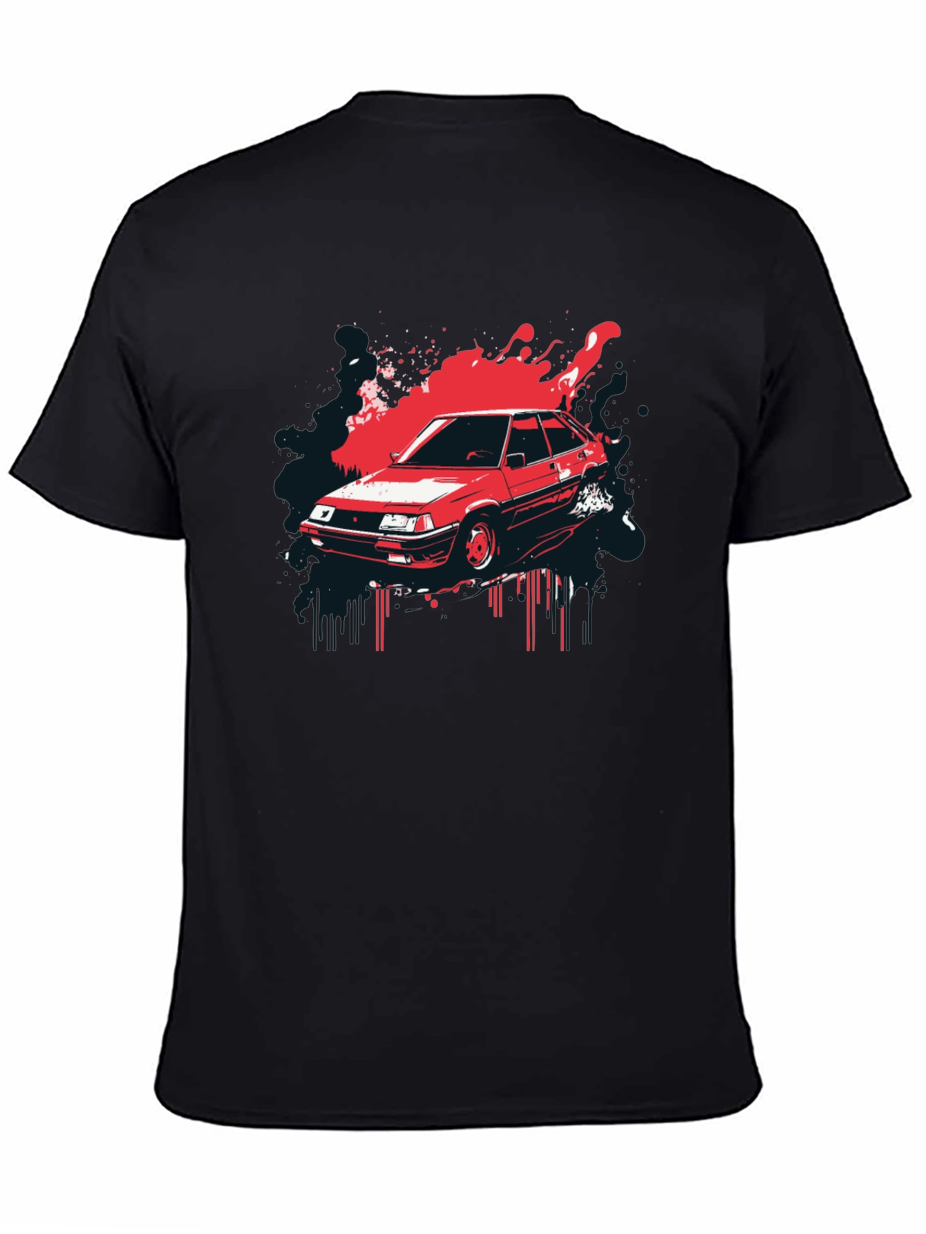 Retro Car Graphic T-Shirt - Classic Automotive Style