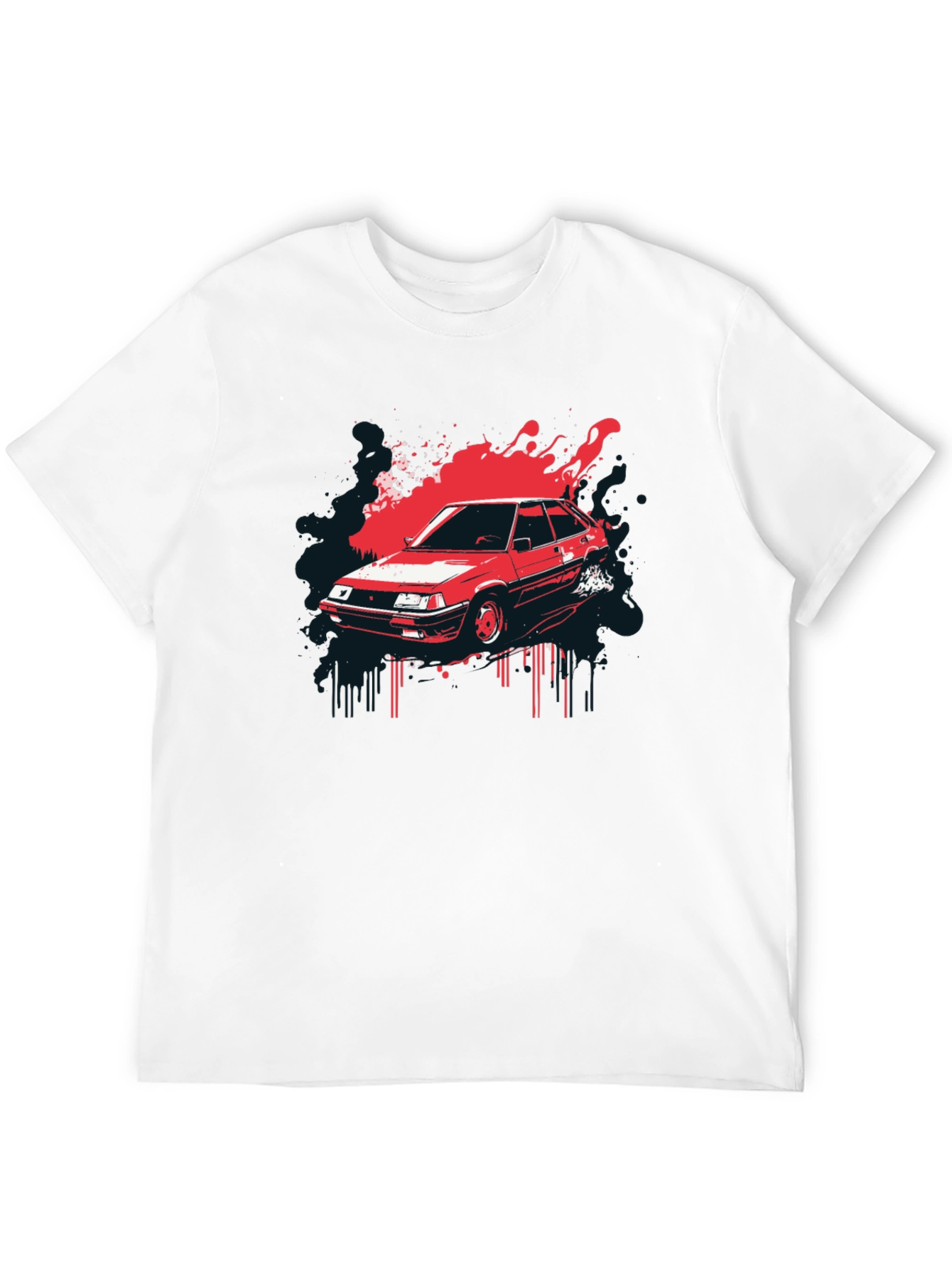 Retro Car Graphic T-Shirt - Classic Automotive Style
