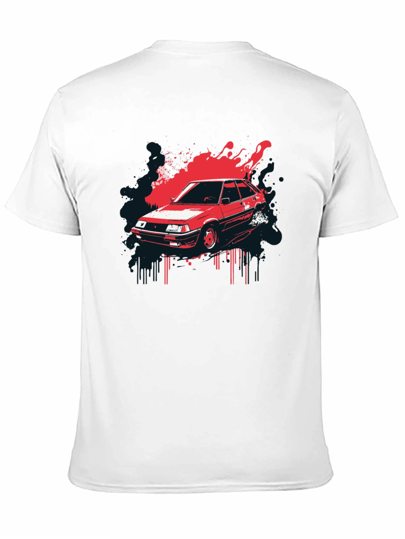 Retro Car Graphic T-Shirt - Classic Automotive Style