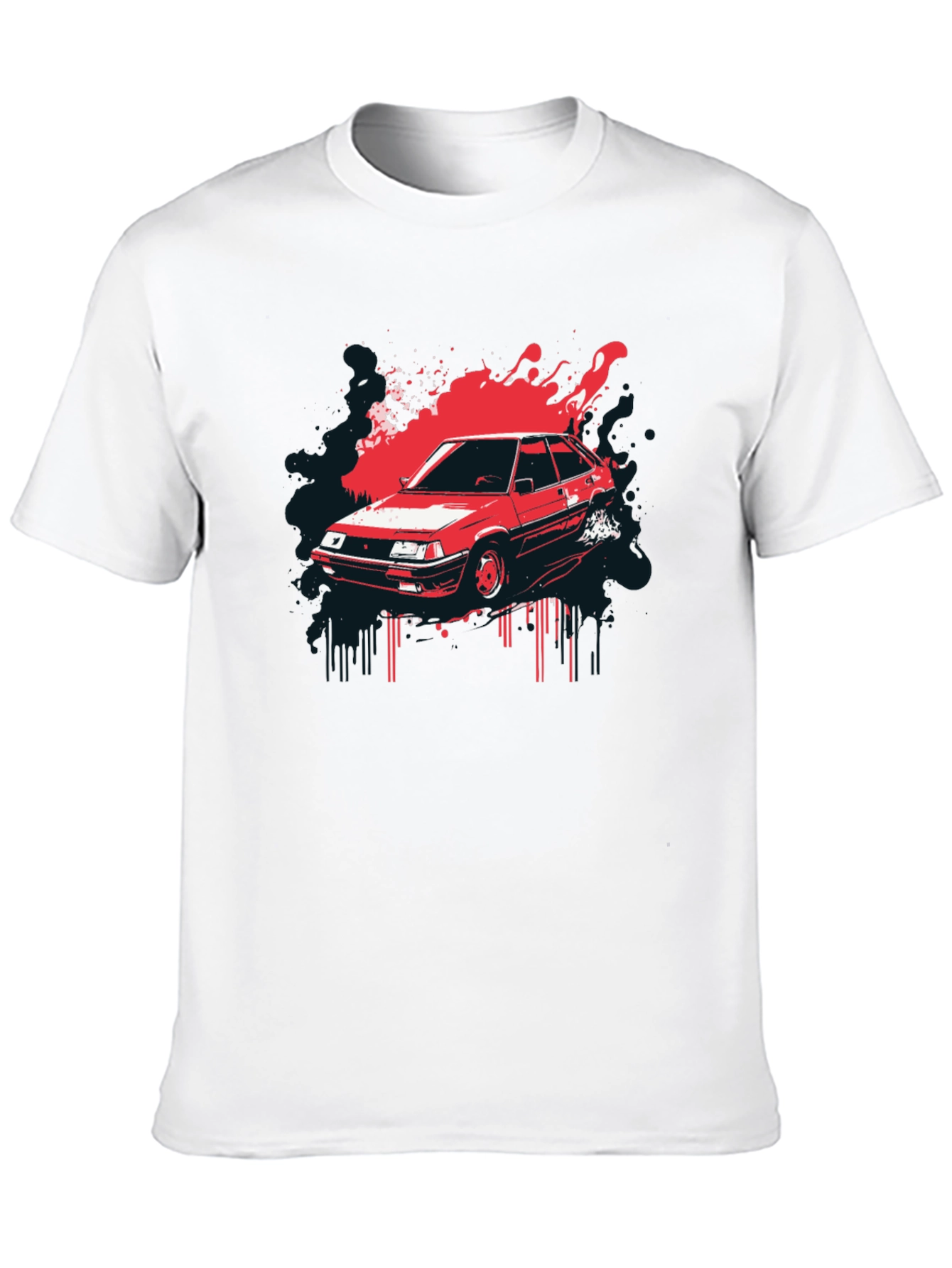 Retro Car Graphic T-Shirt - Classic Automotive Style