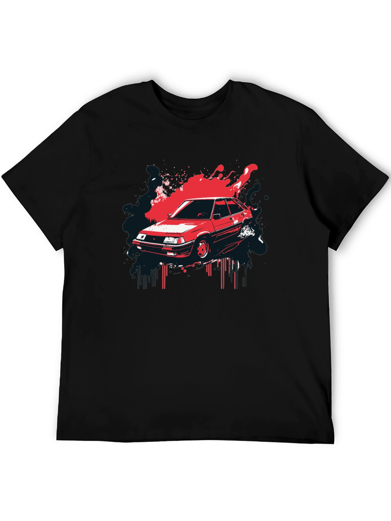 Retro Car Graphic T-Shirt - Classic Automotive Style