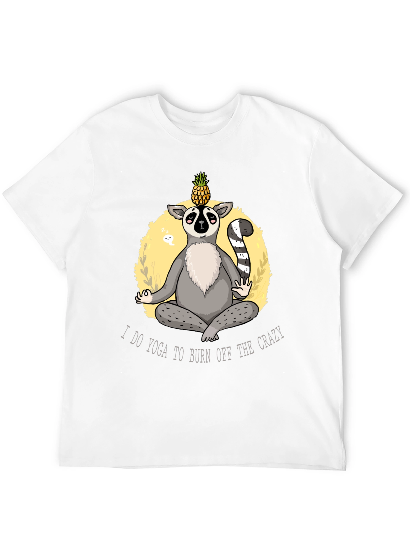 Yoga Lemur Mens Black T-Shirt