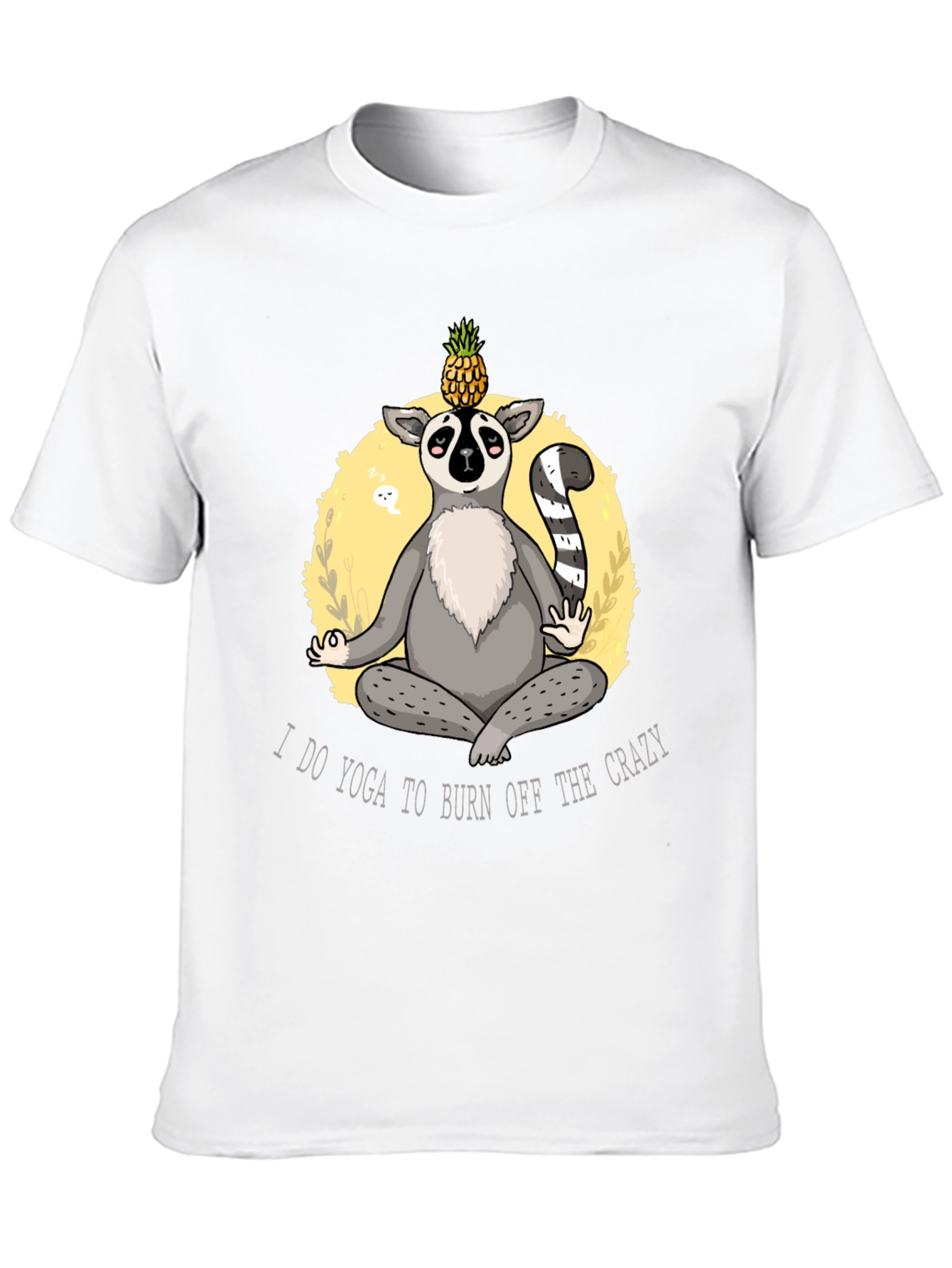 Yoga Lemur Mens Black T-Shirt