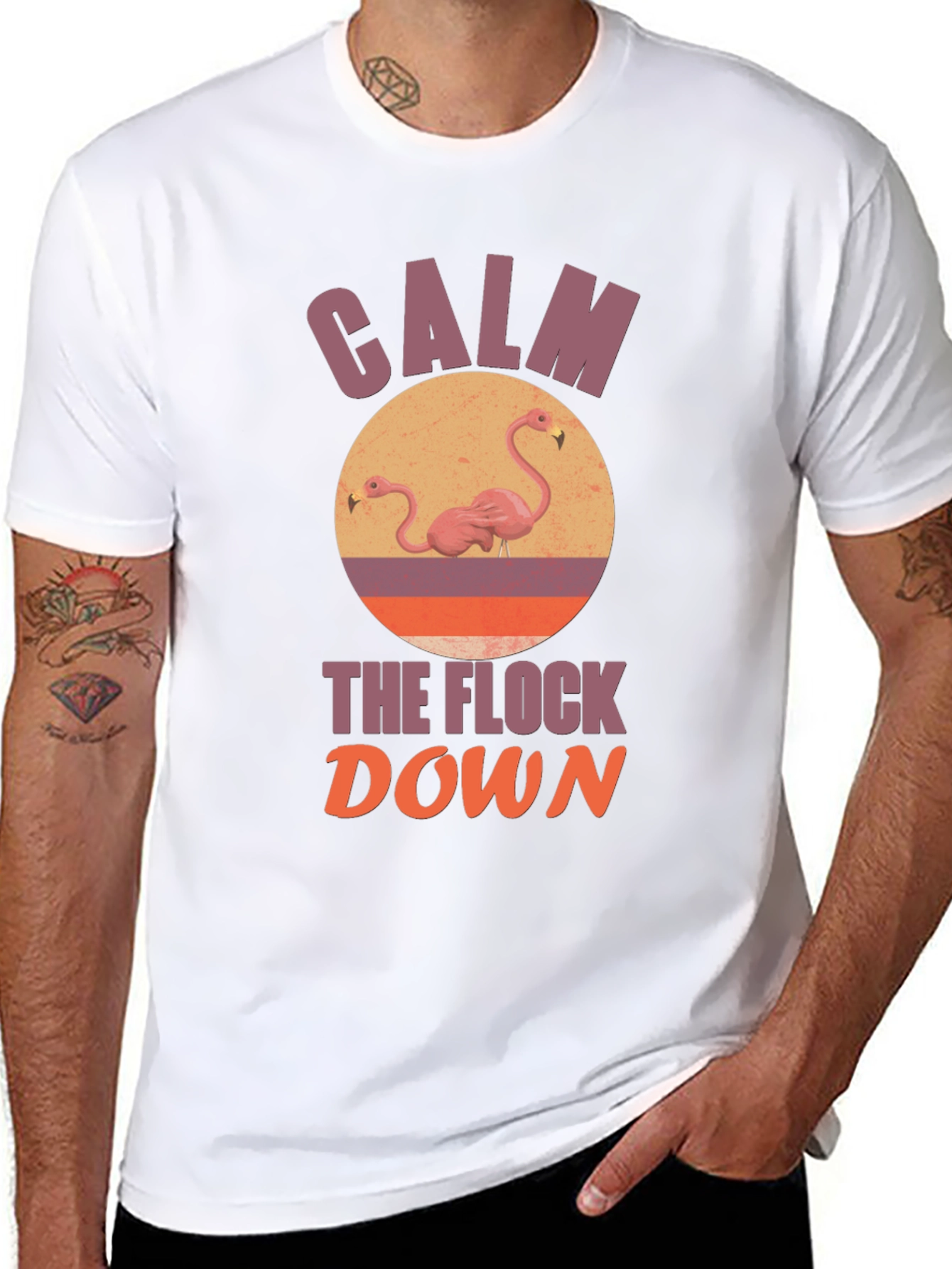Calm the Flock Down Graphic T-Shirt