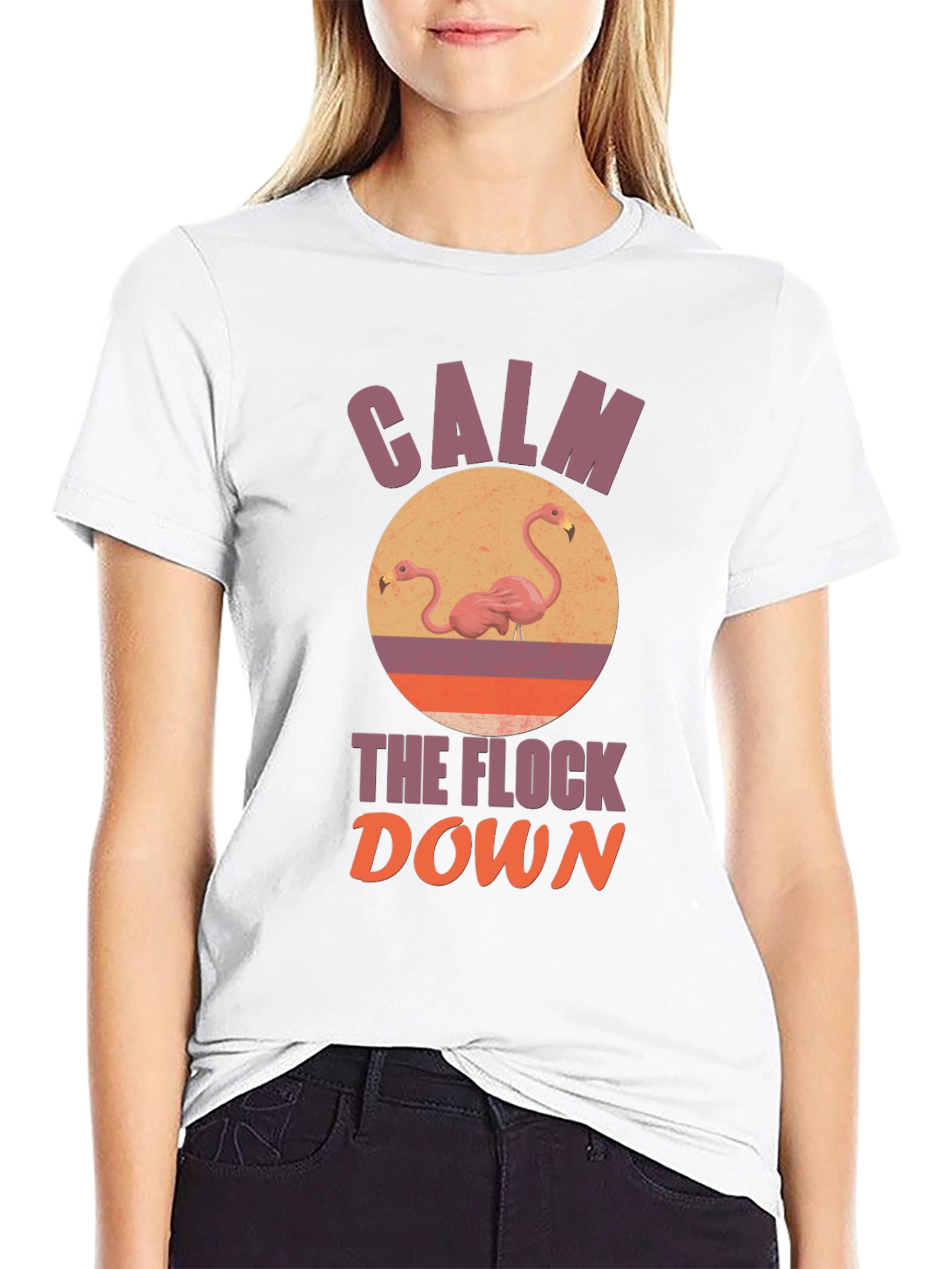 Calm the Flock Down Graphic T-Shirt
