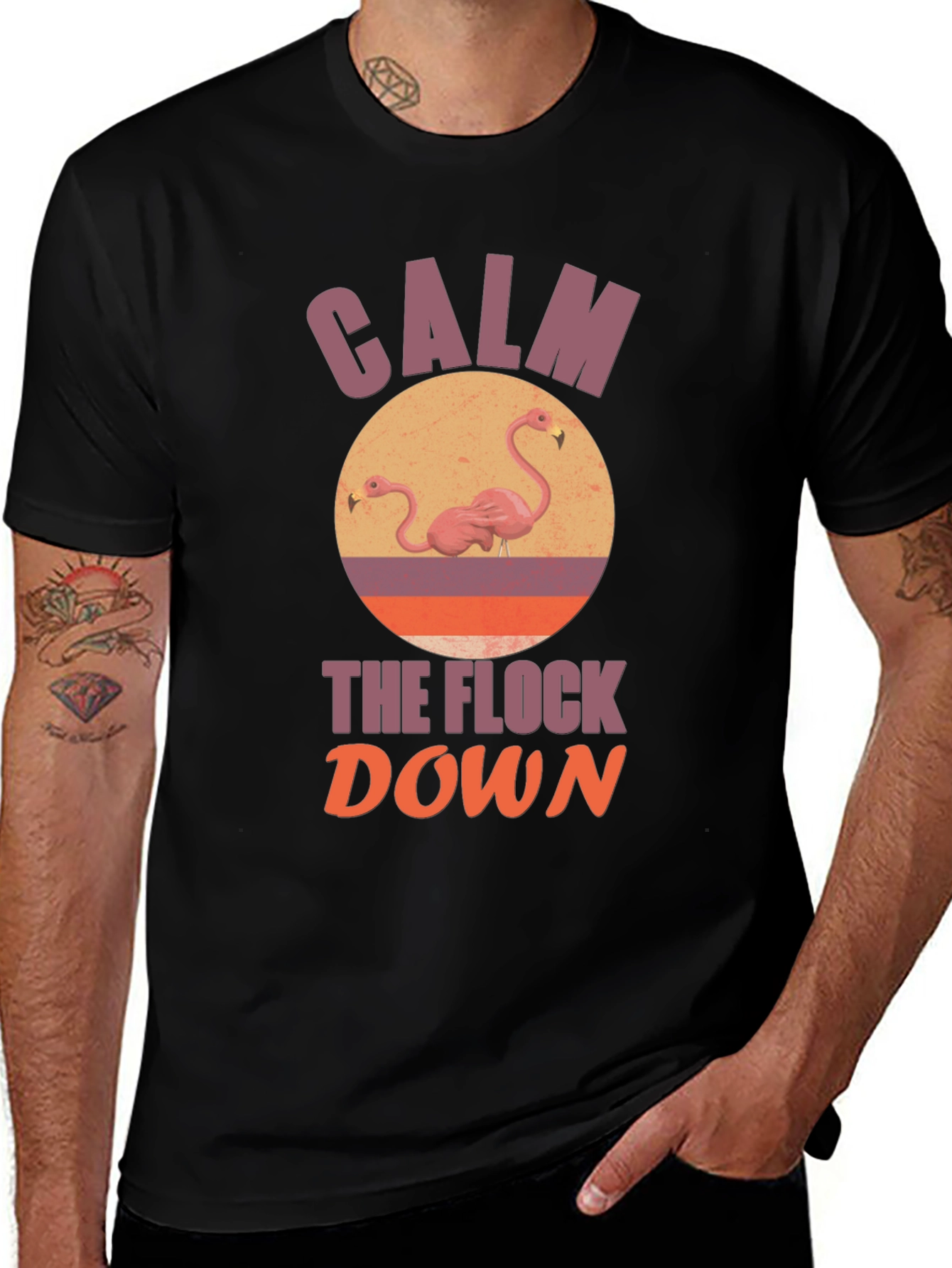 Calm the Flock Down Graphic T-Shirt