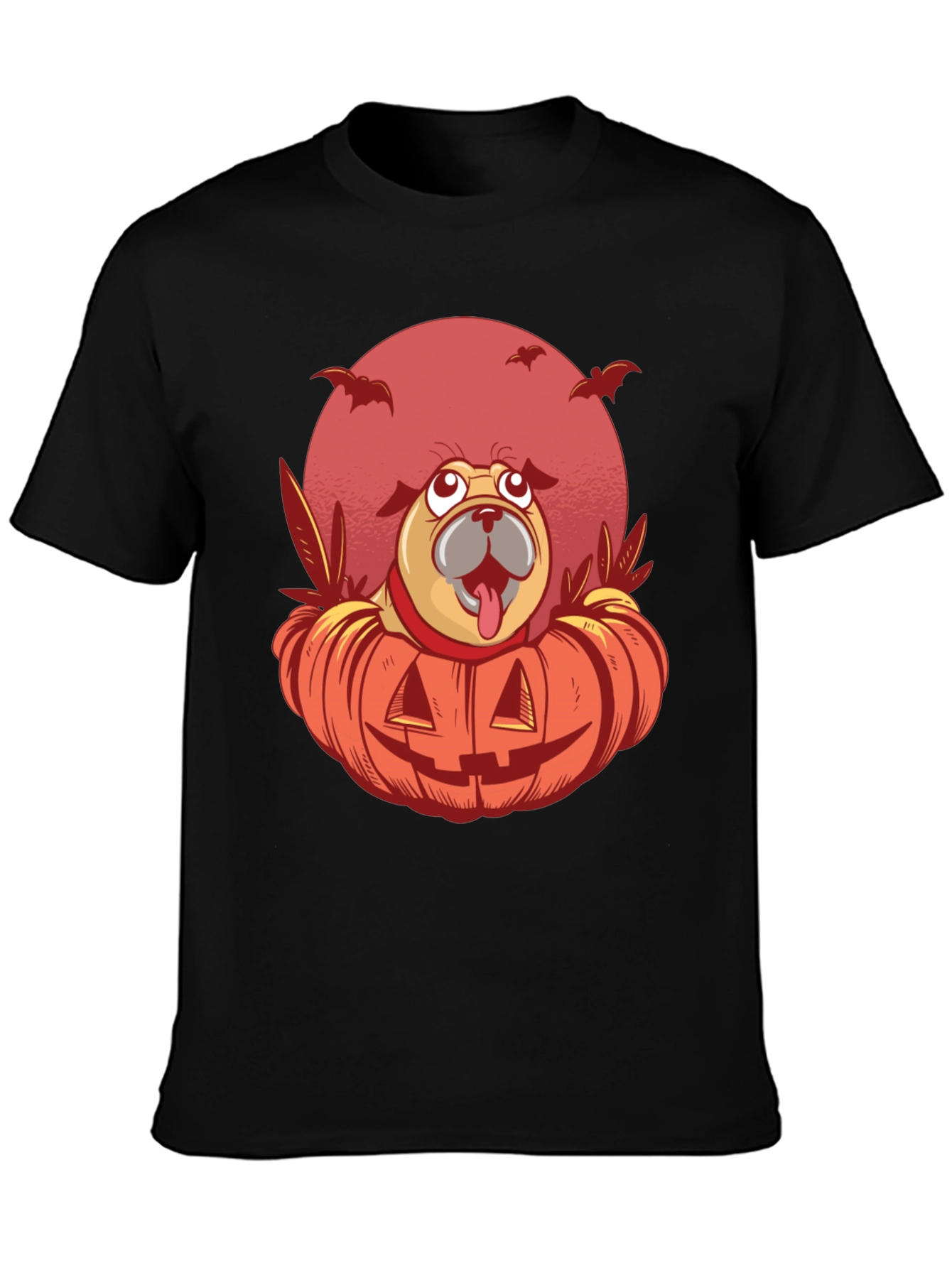 Halloween Pug Pumpkin T-Shirt