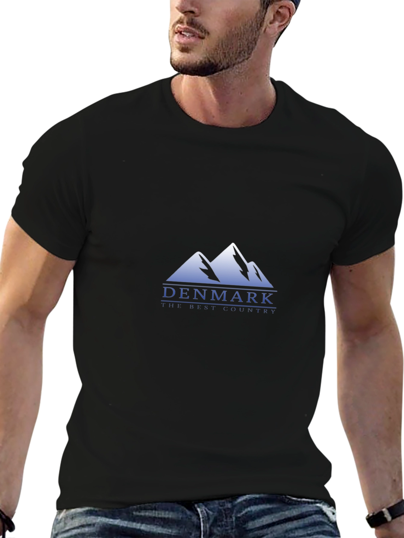 Denmark Mountain Graphic Tee - Black