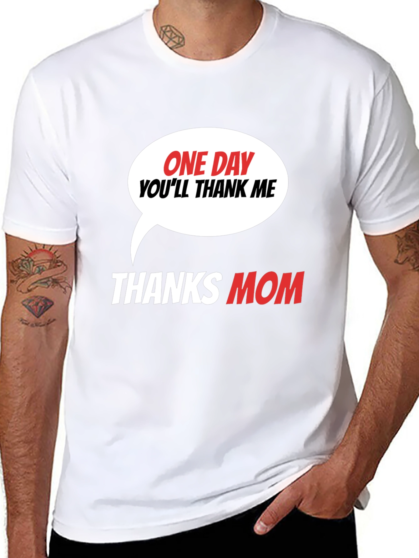 Funny Thanks Mom Graphic T-Shirt