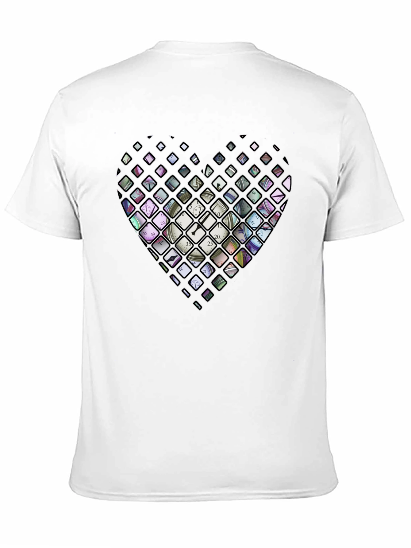 Heart Clockwork Graphic T-Shirt - Black