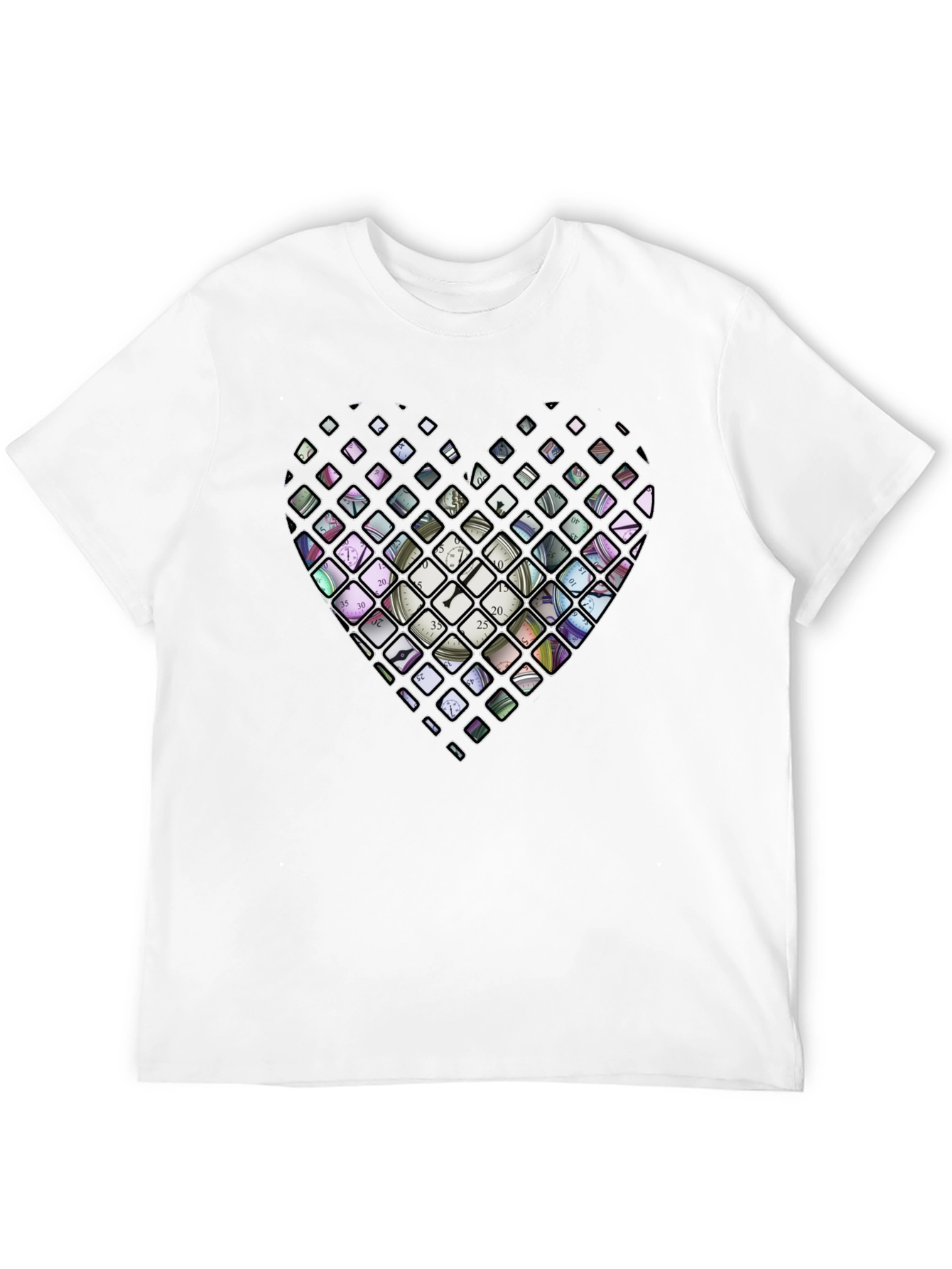 Heart Clockwork Graphic T-Shirt - Black