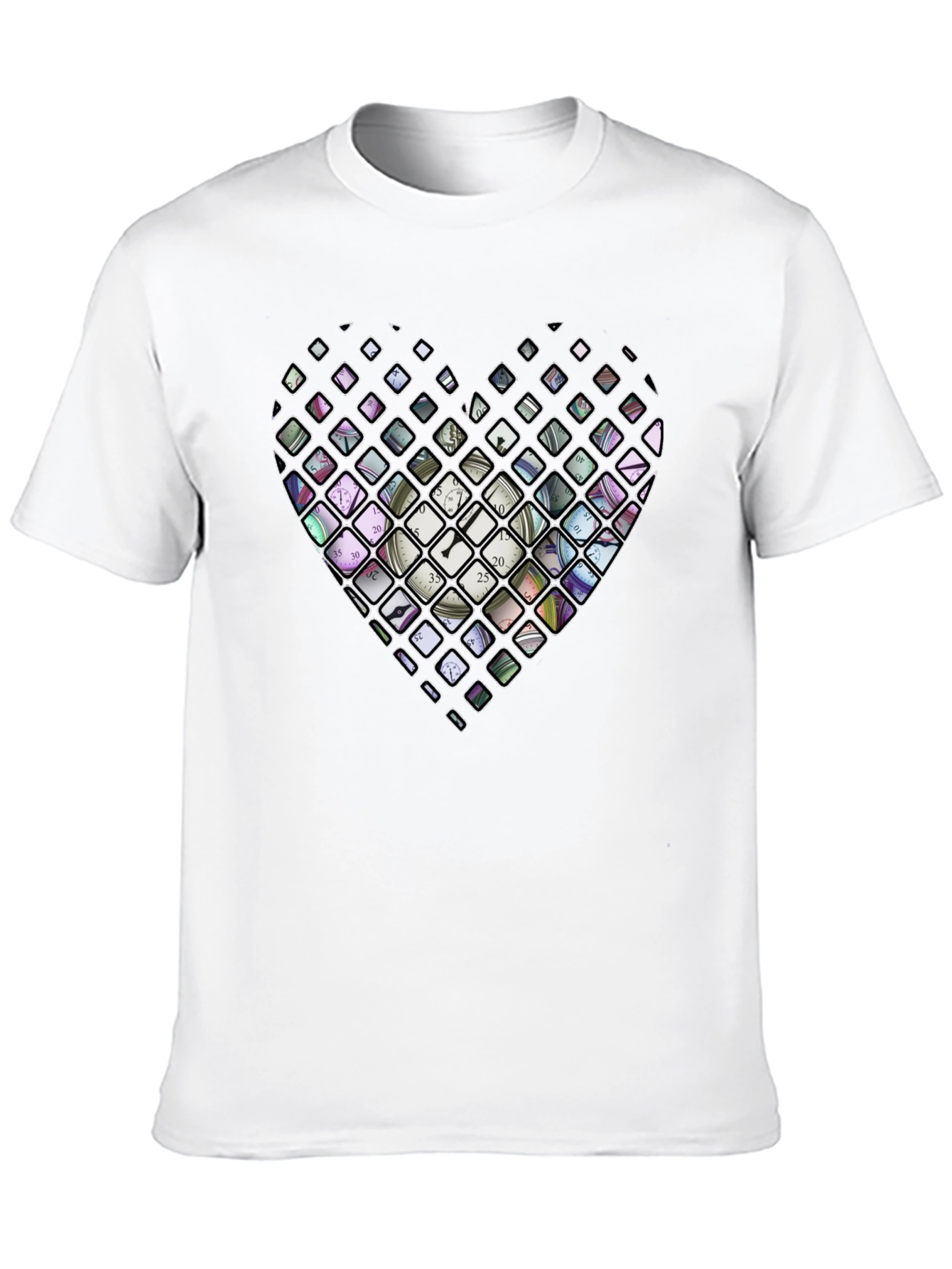 Heart Clockwork Graphic T-Shirt - Black